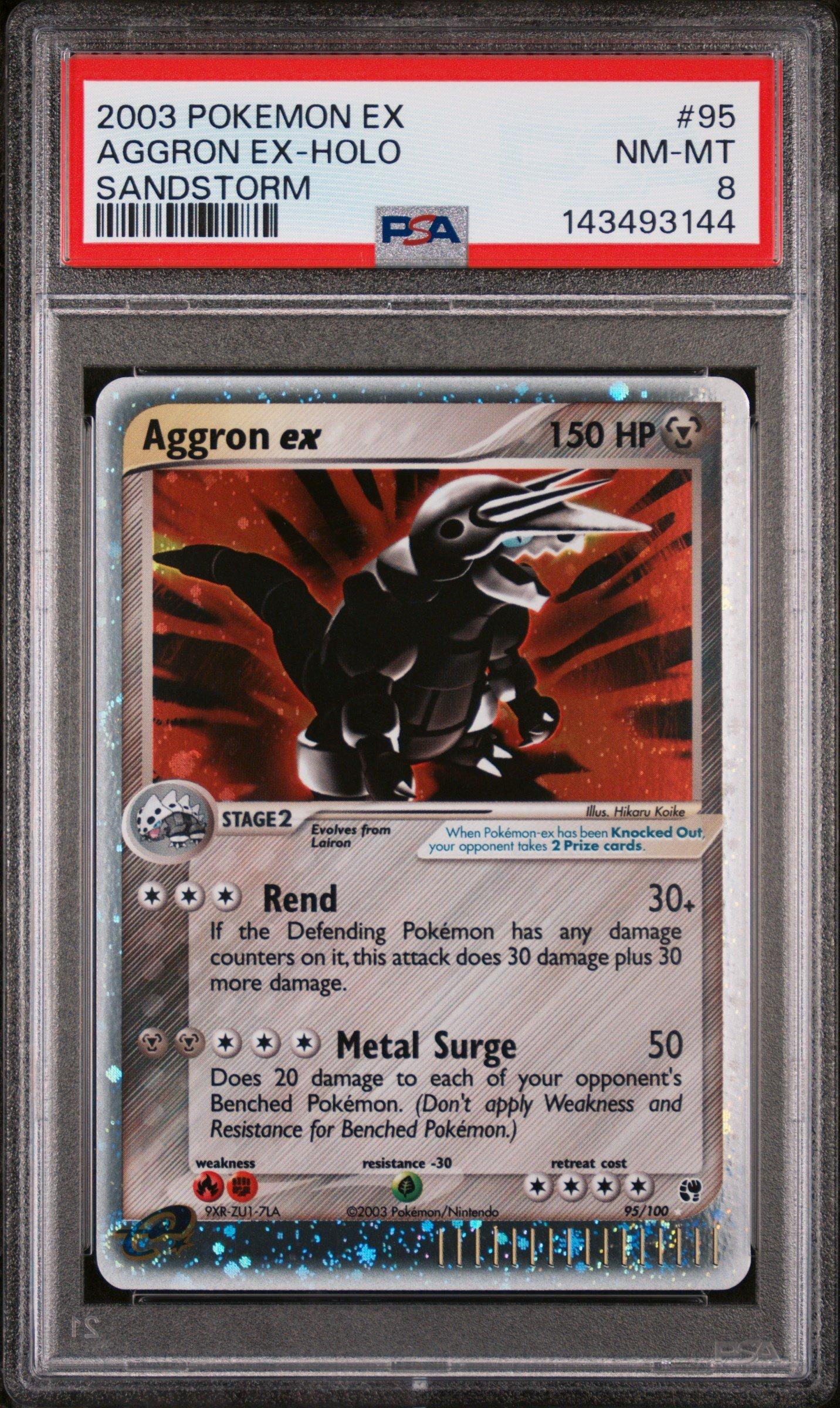 2003 Pokemon Ex Sandstorm 95 Aggron Ex-holo PSA 8 Graded Card | GameStop