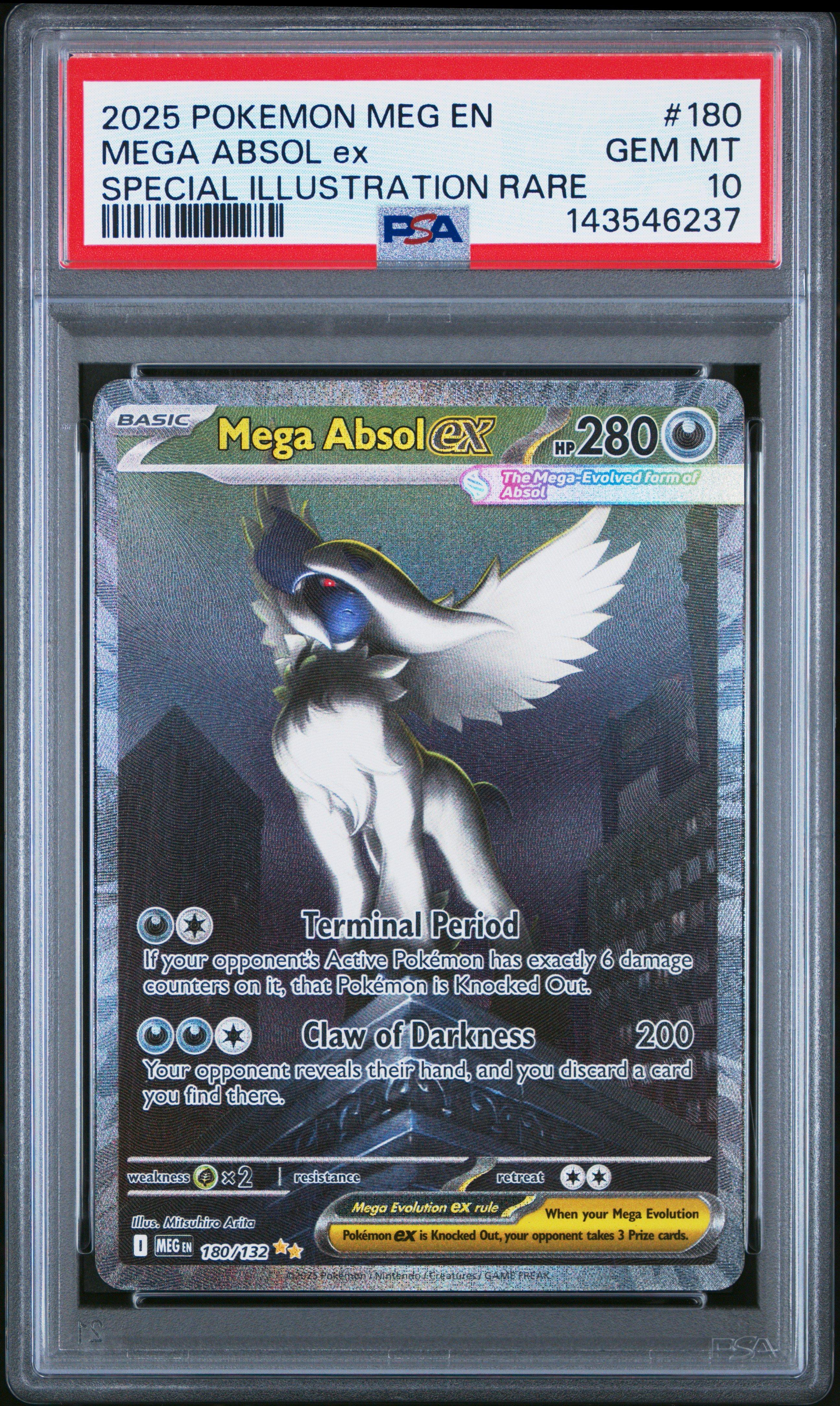 2025 Pokemon Meg En-mega Evolution 180 Mega Absol Ex Special