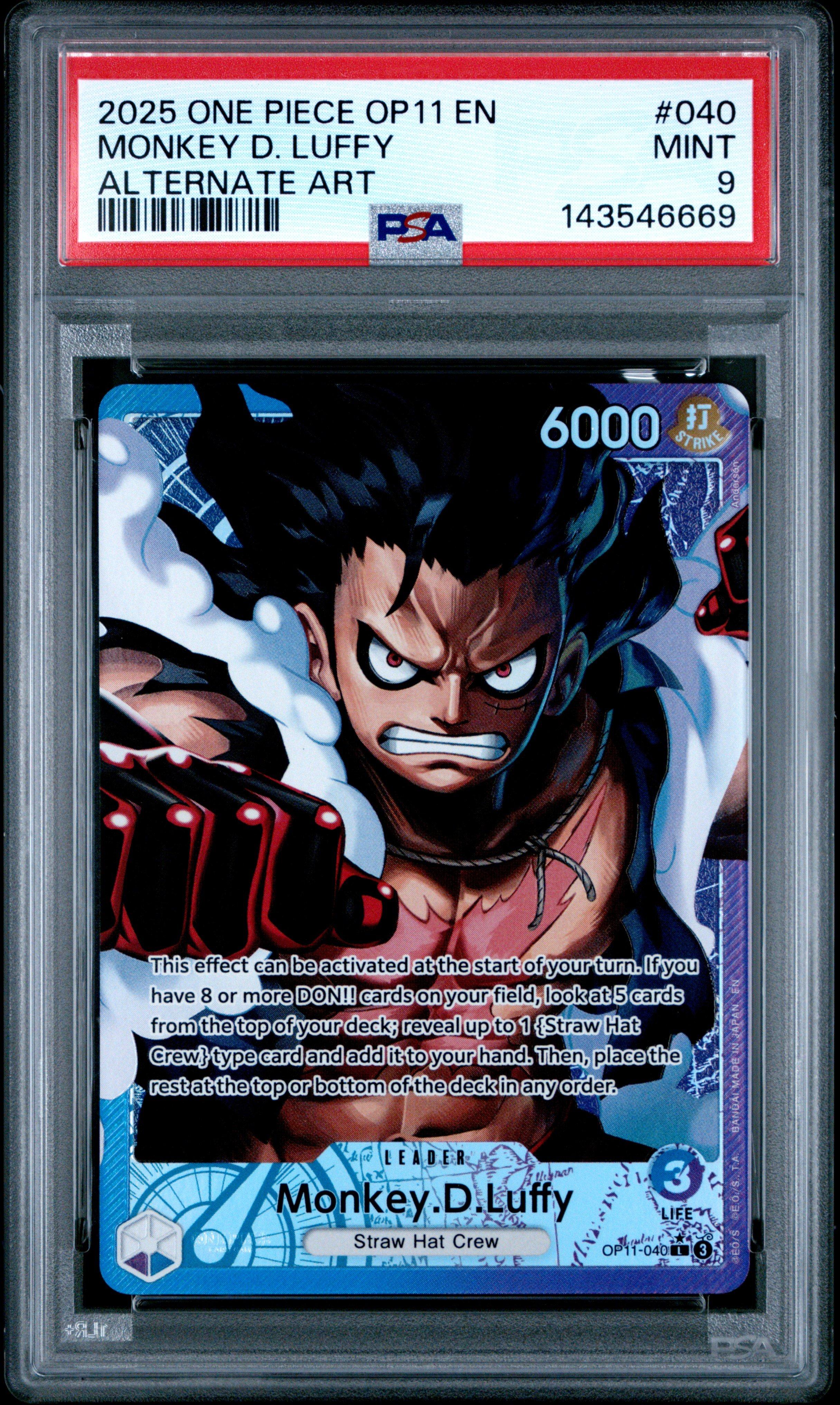 2025 One Piece Op11-a Fist Of Divine Speed 040 Monkey D. Luffy