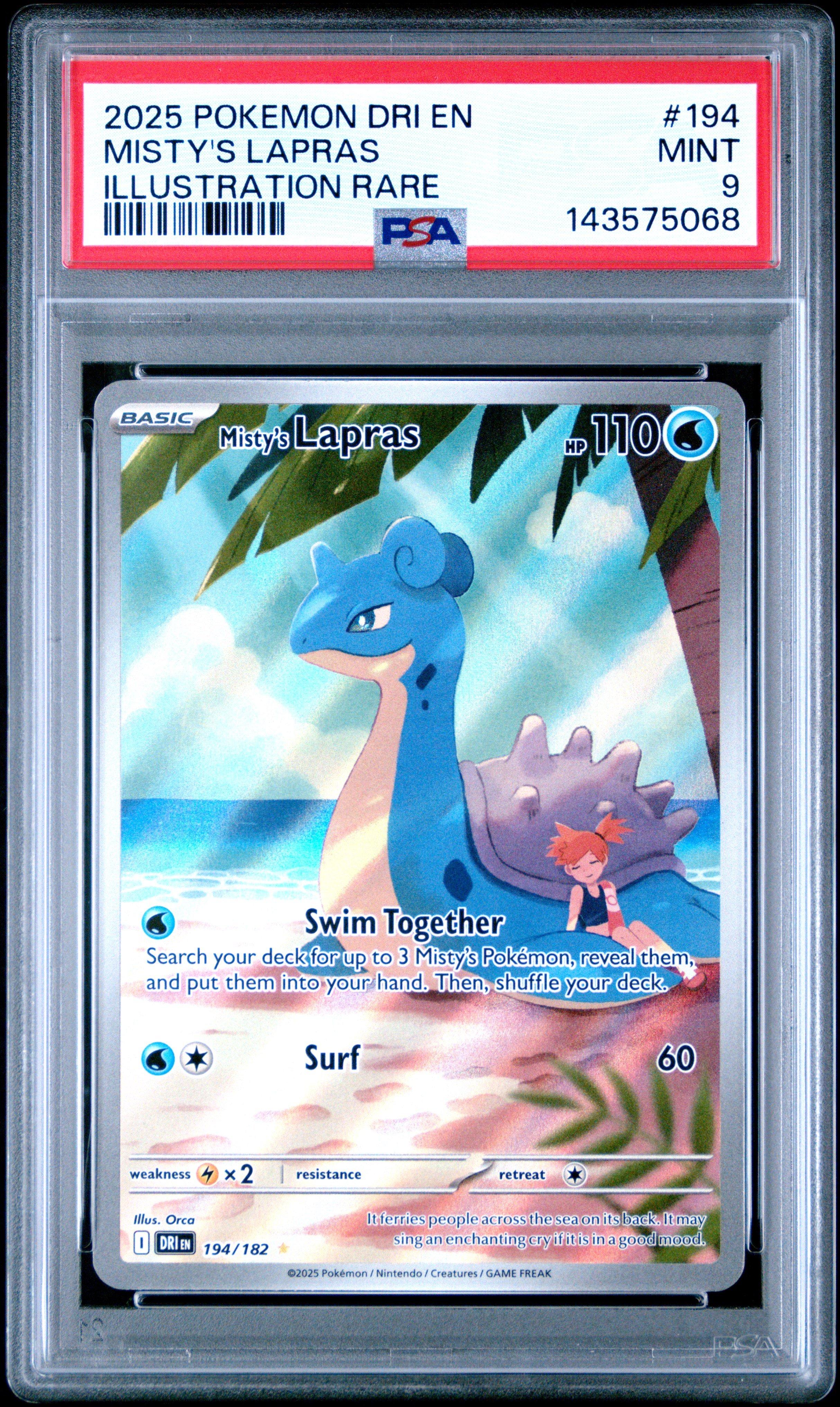 rare lapras pokemon card M Ancient Lapras Ex pokemon card