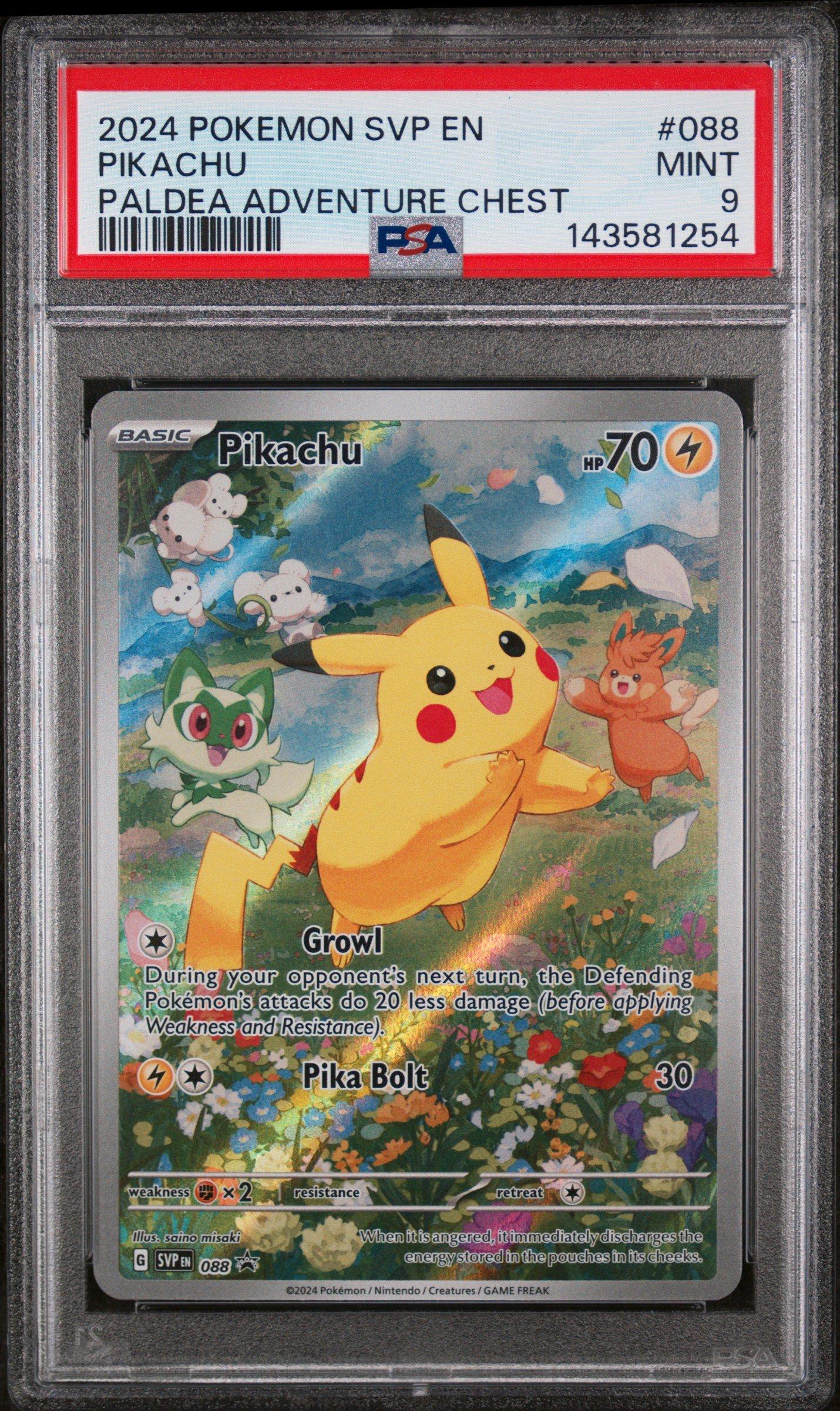 2024 Pokemon Svp En-sv Black Star Promo 088 Pikachu Paldea