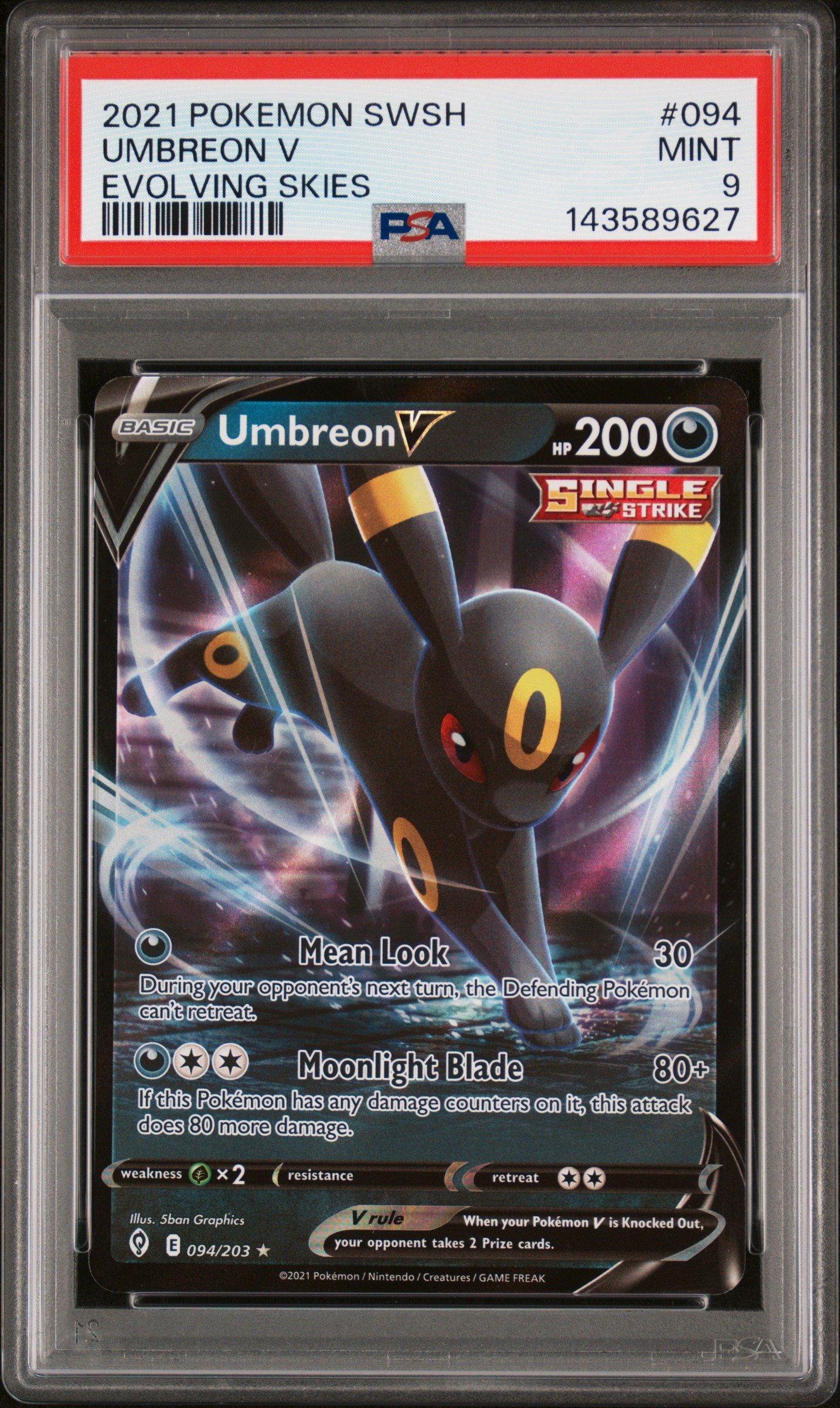 umbreon pokemon card v SV Prismatic Evolutions 161/131 ex - Holofoil Colorless Moonlight Blade (80+) If this Pokmon has any damage counters on it Umbreon V HP200 2021 Collectible