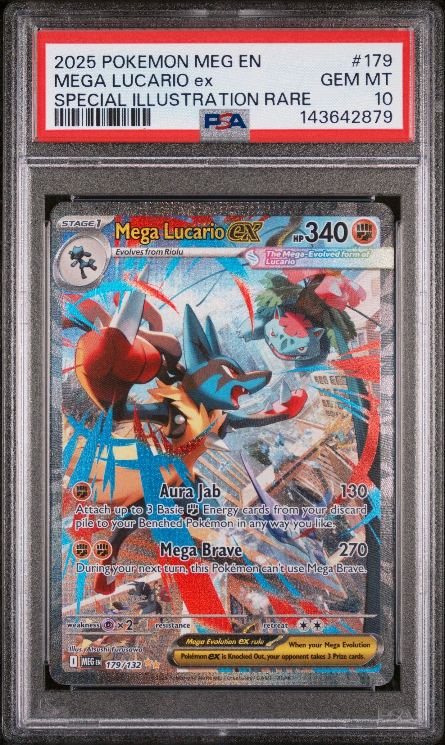 2025 Pokemon Meg En-mega Evolution 179 Mega Lucario Ex Special
