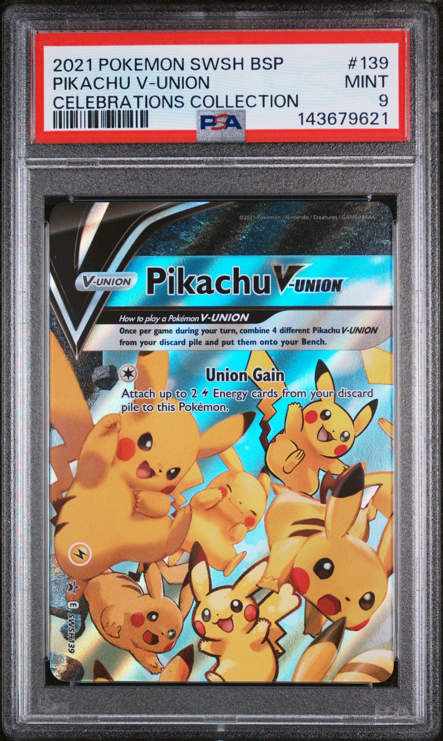 2021 Pokemon Swsh Black Star Promo 139 Pikachu V-union