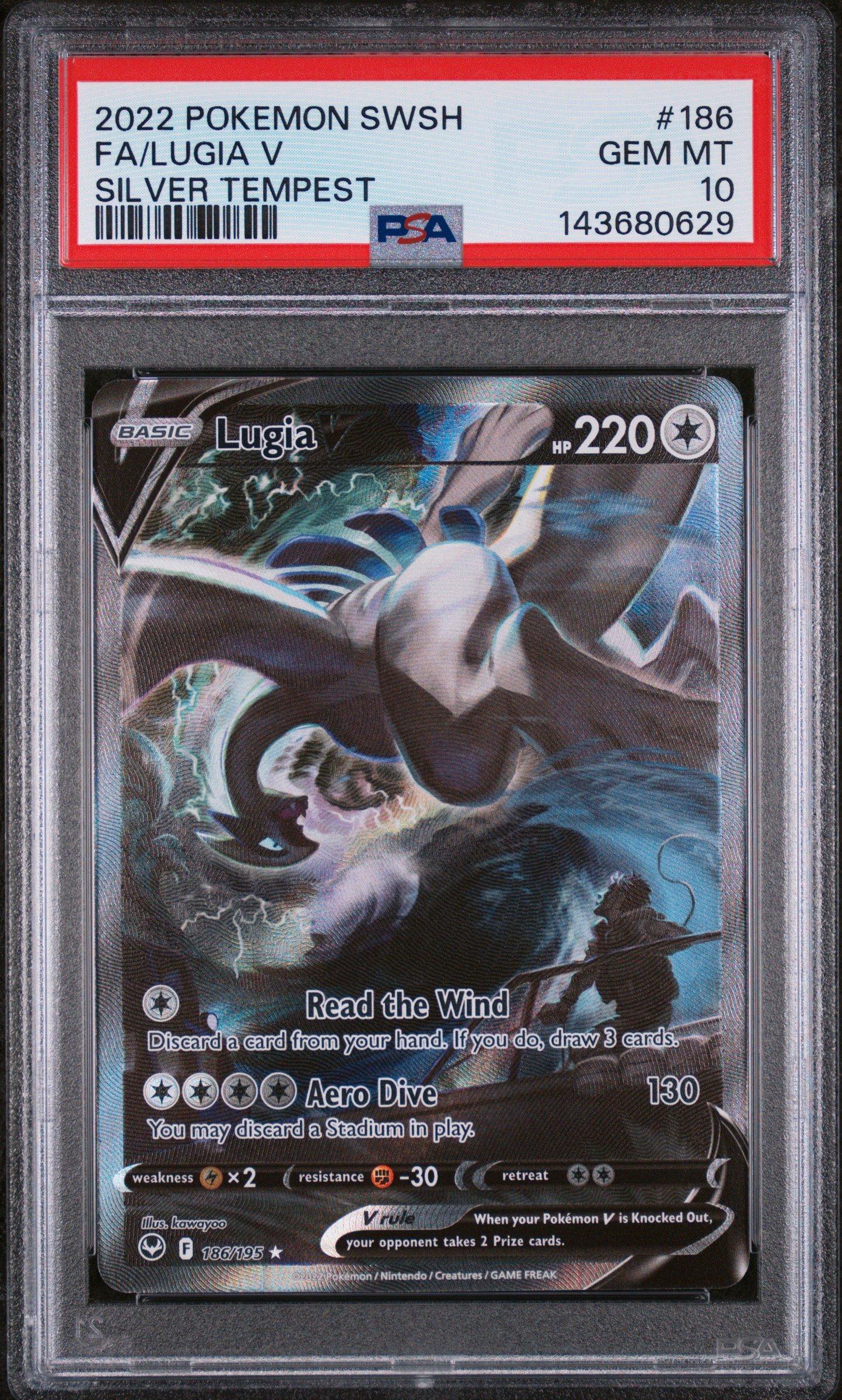 2022 Pokemon Sword & Shield Silver Tempest 186 Full Art/lugia V