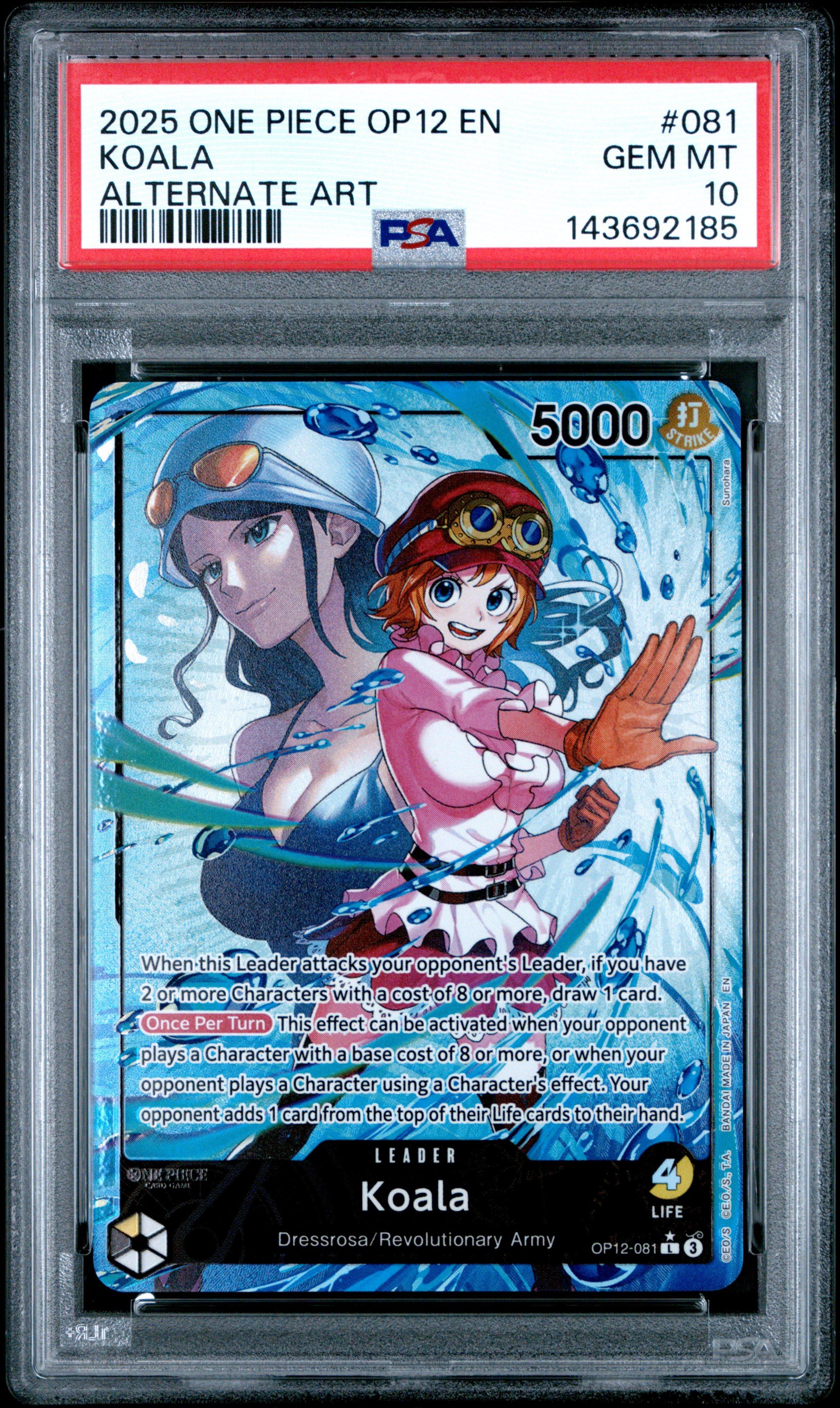 2025 One Piece Op12-legacy Of The Master 081 Koala Alternate Art