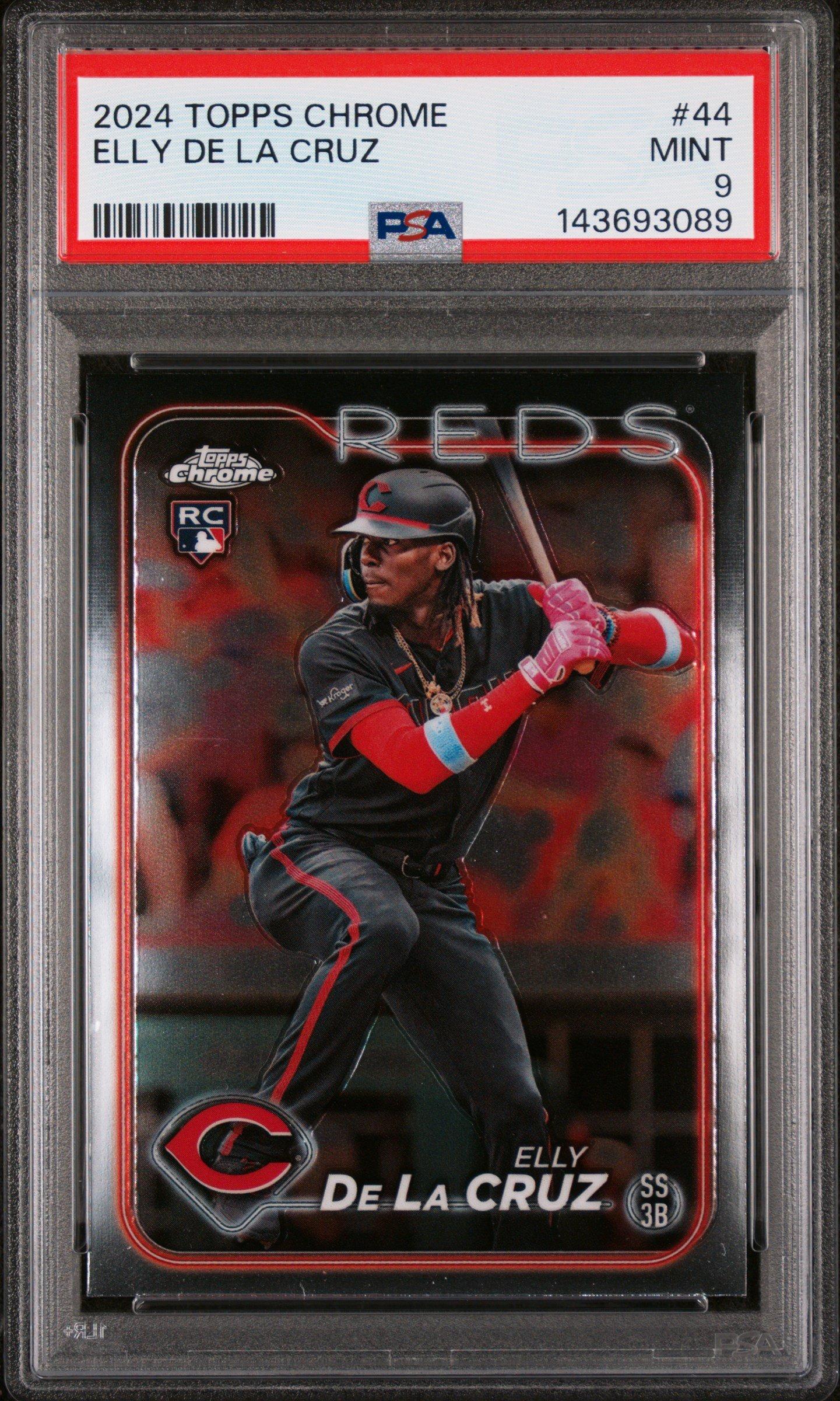 2024 Topps Chrome 44 Elly De La Cruz PSA 9 Graded Card | GameStop