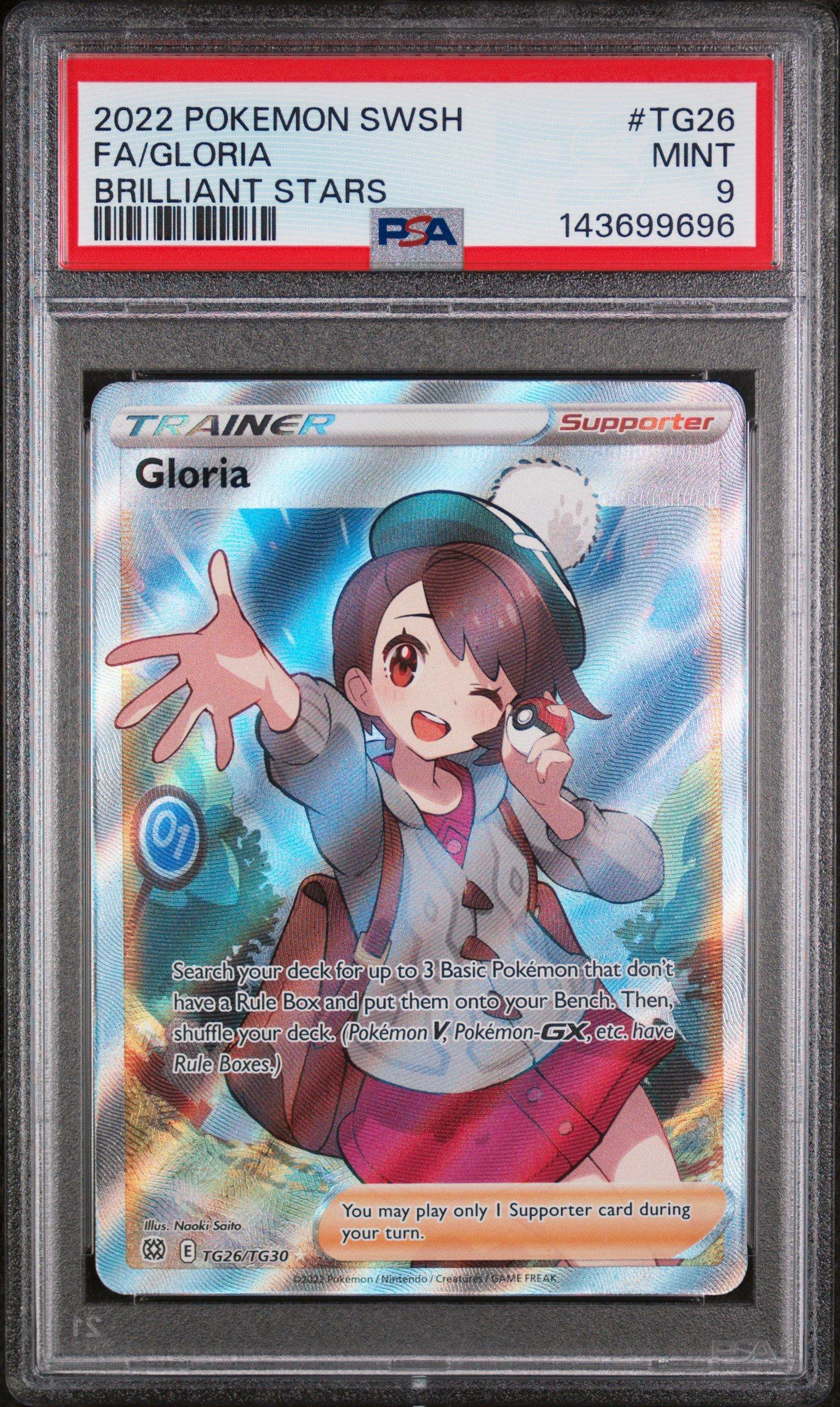gloria pokemon card 2022 Pokemon Sword & Shield Brilliant Stars Tg26 Full Art/gloria PSA 9