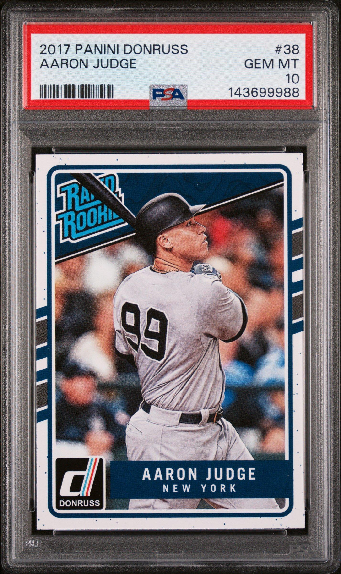 2017 Panini Donruss 38 Aaron Judge PSA 10