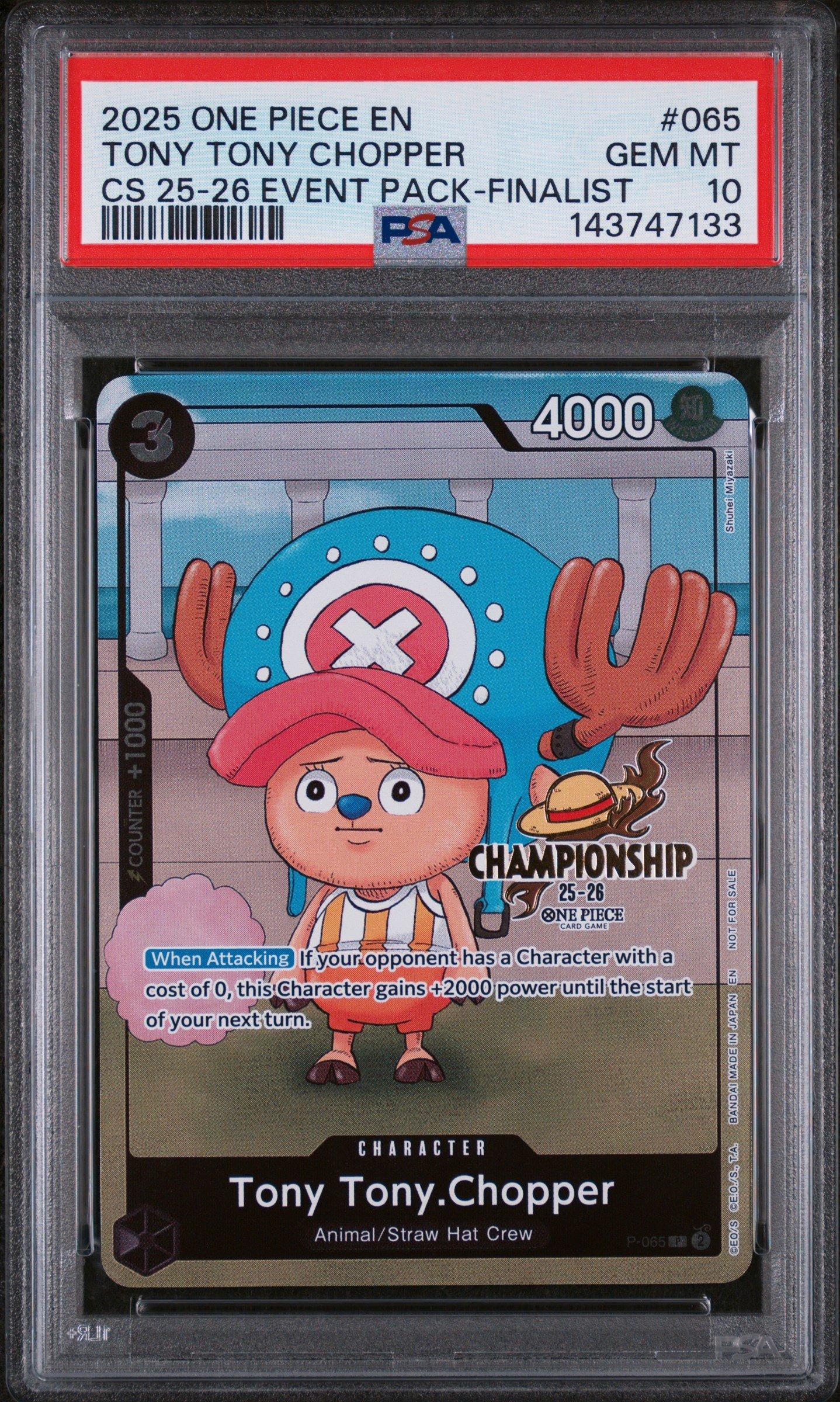 2025 One Piece Championship 2025-26 Event Pack 065 Tony Tony
