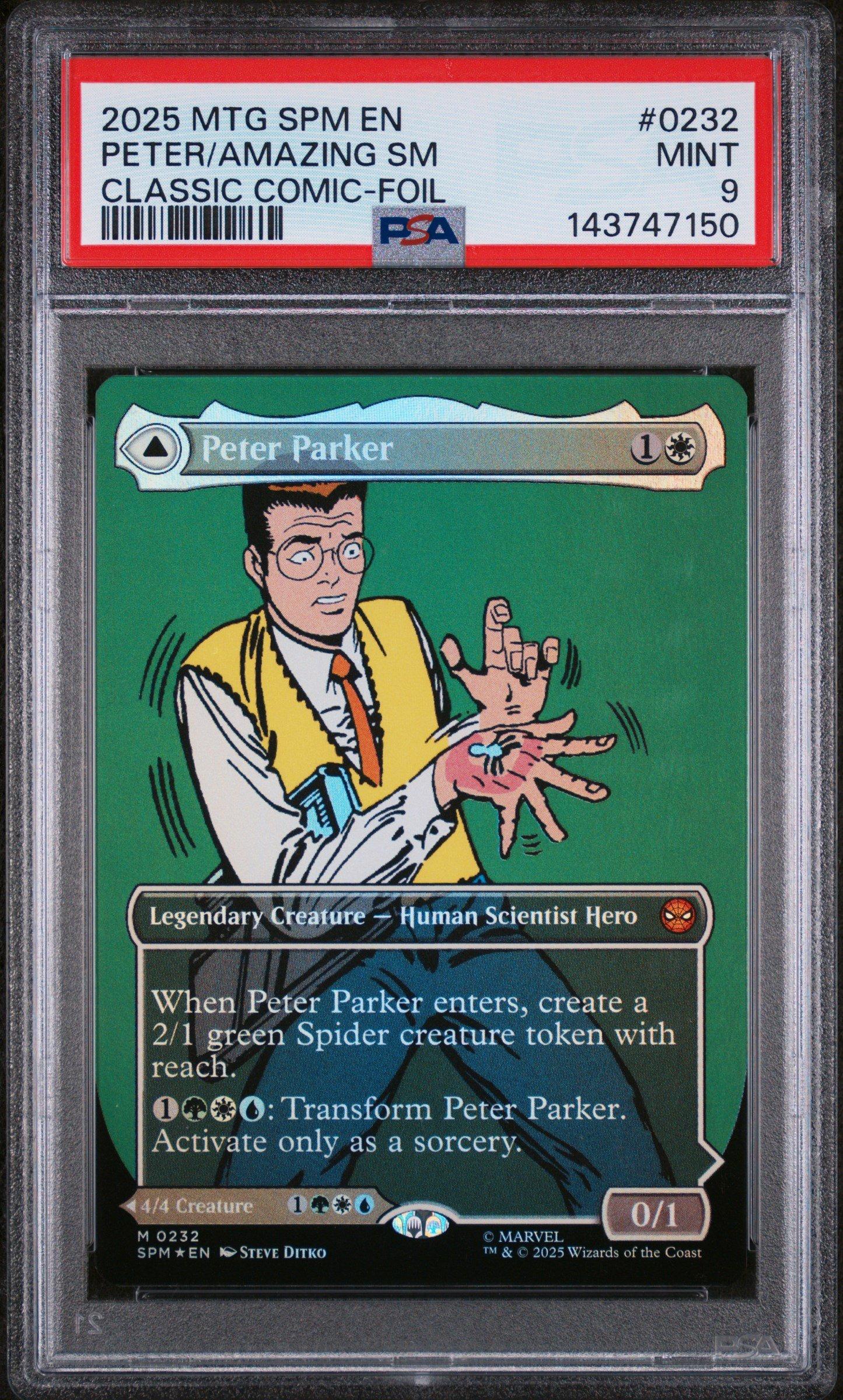 2025 Magic The Gathering Marvel's Spider-man 0232 Peter Parker