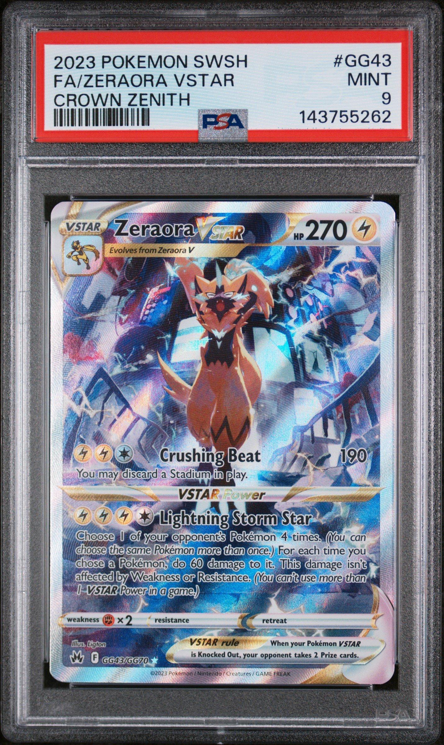 2023 Pokemon Sword And Shield Crown Zenith Gg43 Full Art/zeraora