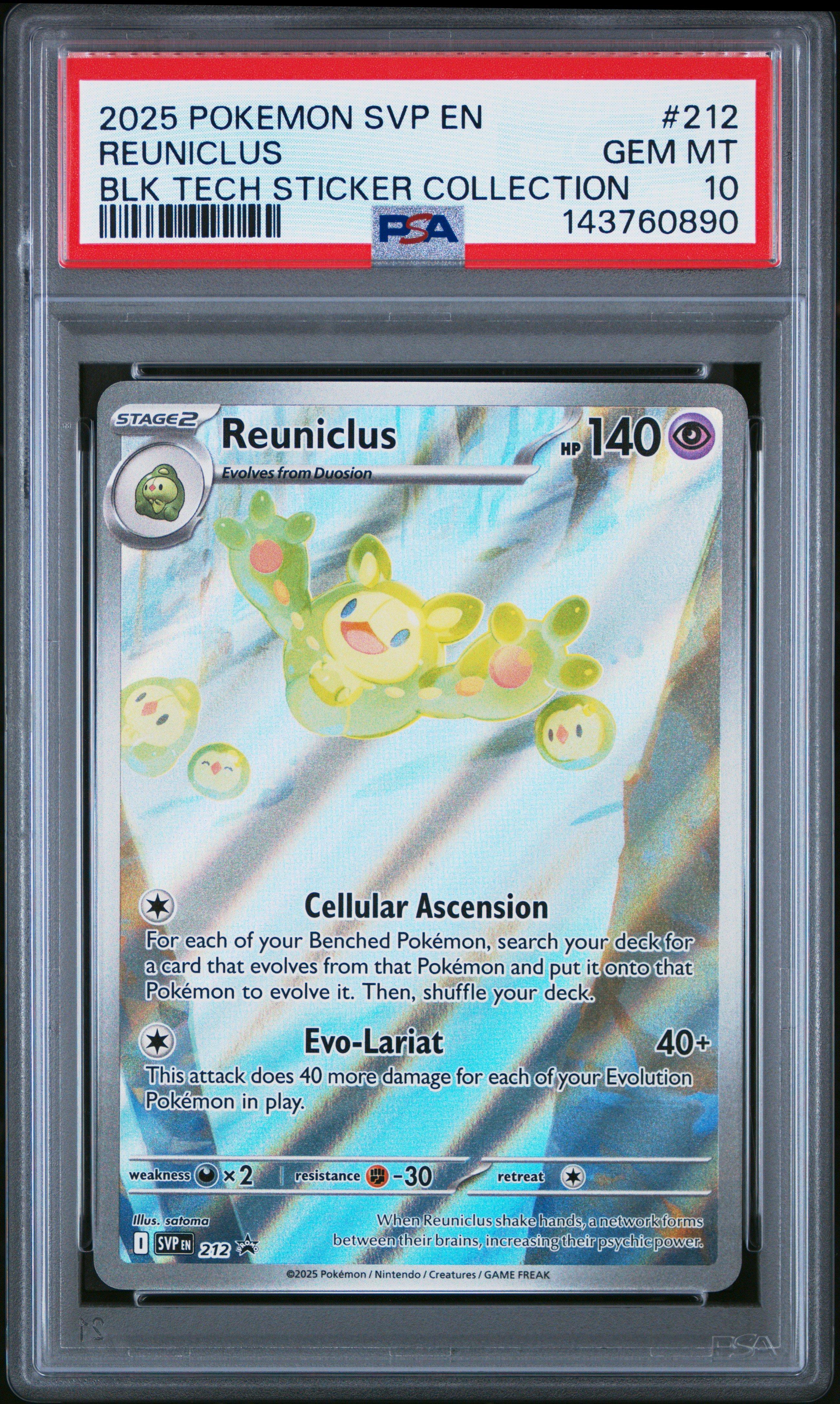 2025 Pokemon Svp En-sv Black Star Promo 212 Reuniclus Black Bolt