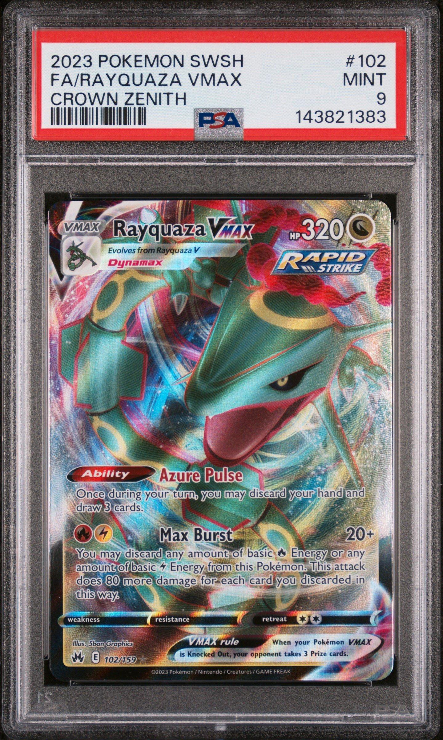 2023 Pokemon Sword And Shield Crown Zenith 102 Full Art/rayquaza