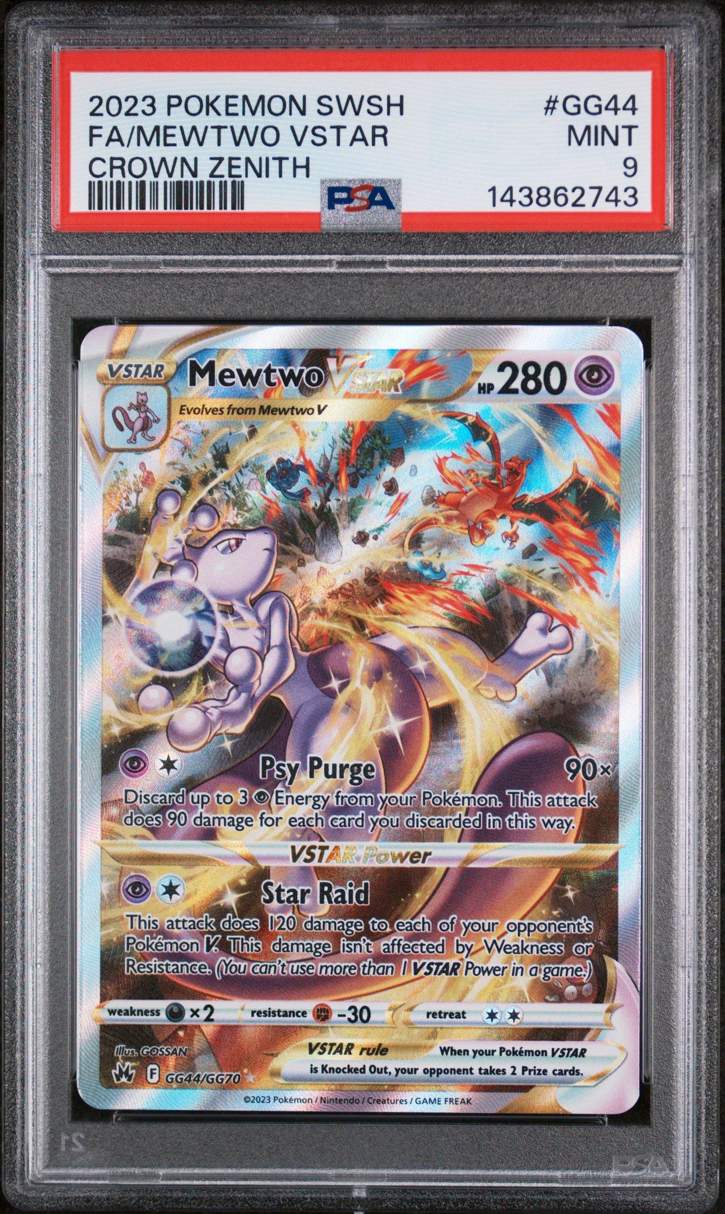 2023 Pokemon Sword And Shield Crown Zenith Gg44 Full Art/mewtwo