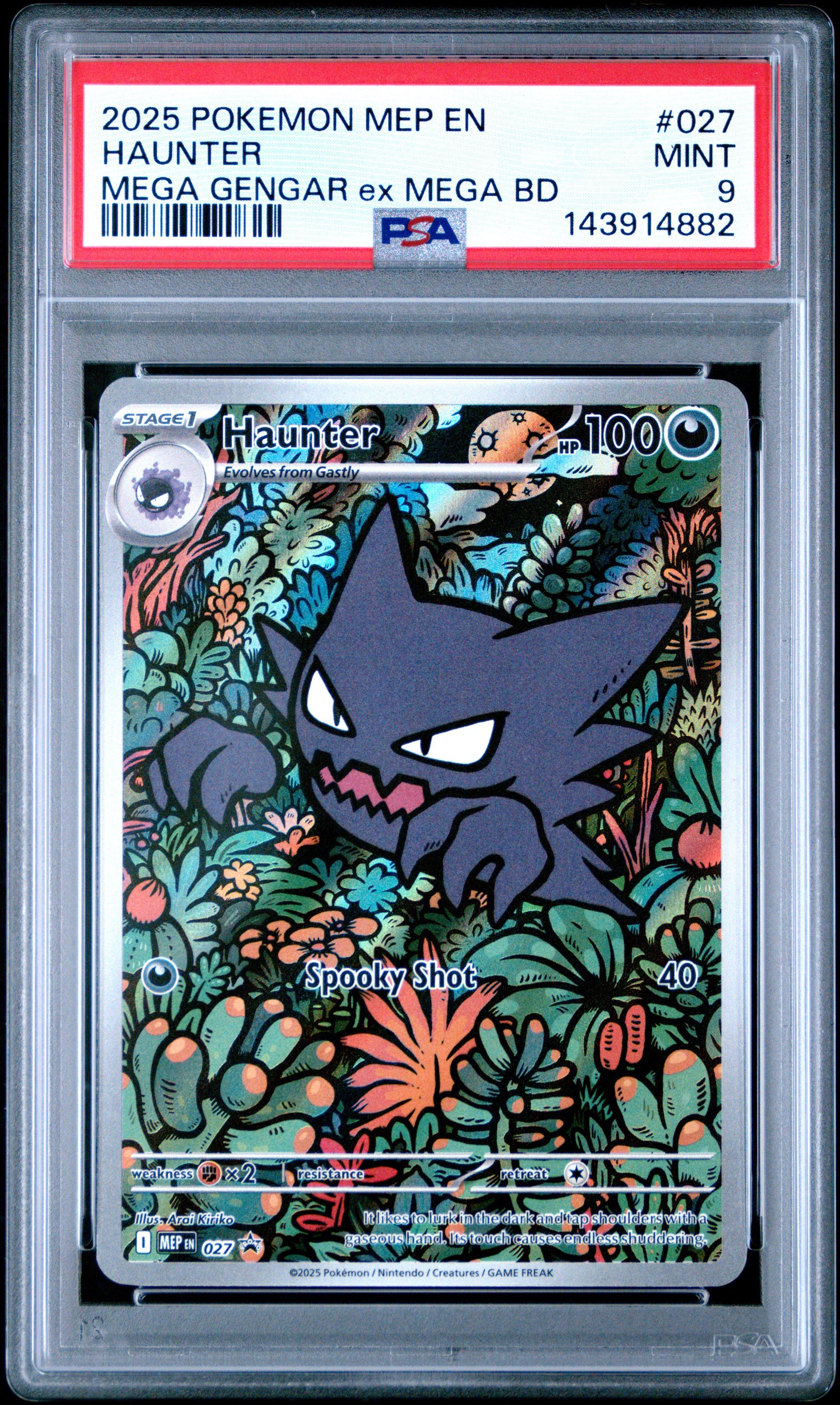 gamestop pokemon cards graded 2025 Mep En-me Black Star Promo 027 Haunter Mega Gengar Ex Mega Battle Deck PSA 9 Card The anticipation of unboxing a precious card is a thrilling experience for anyone 2023 Pokemon Japanese Sv2a-pokemon Card