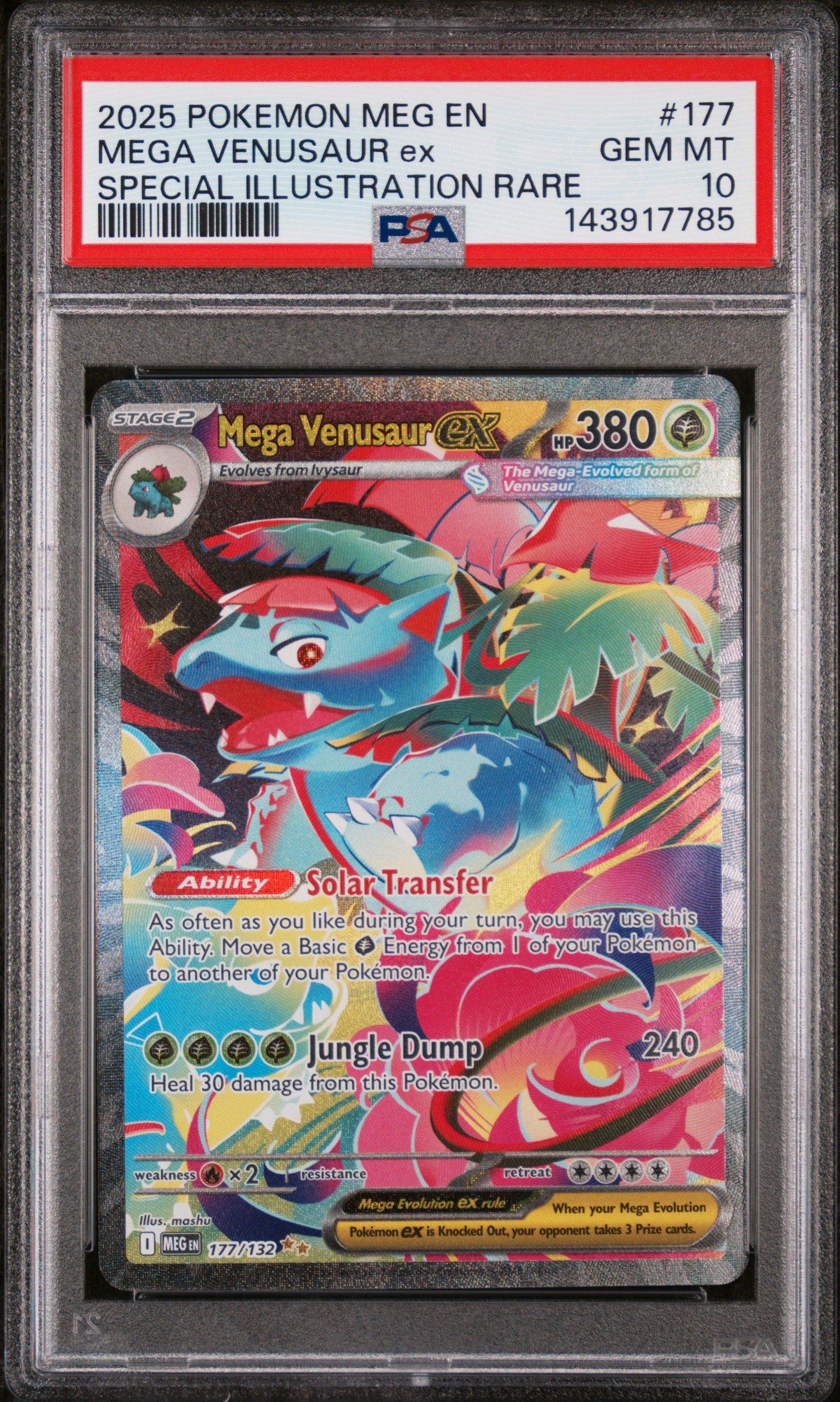2025 Pokemon Meg En-mega Evolution 177 Mega Venusaur Ex Special
