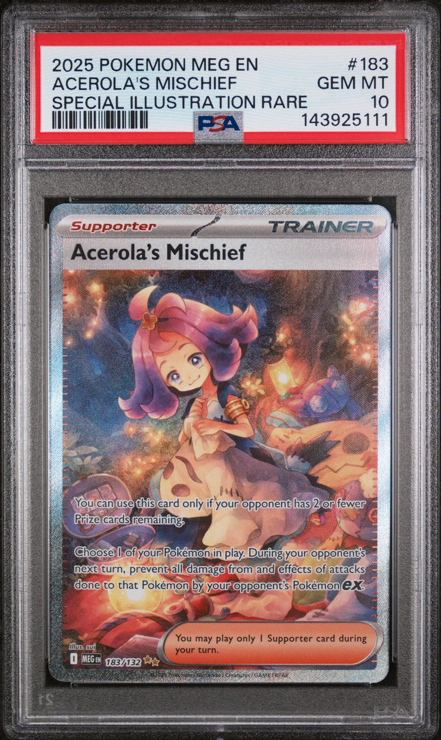 2024 Pokemon Tef En-temporal Forces 038 Gouging Fire Ex PSA 10