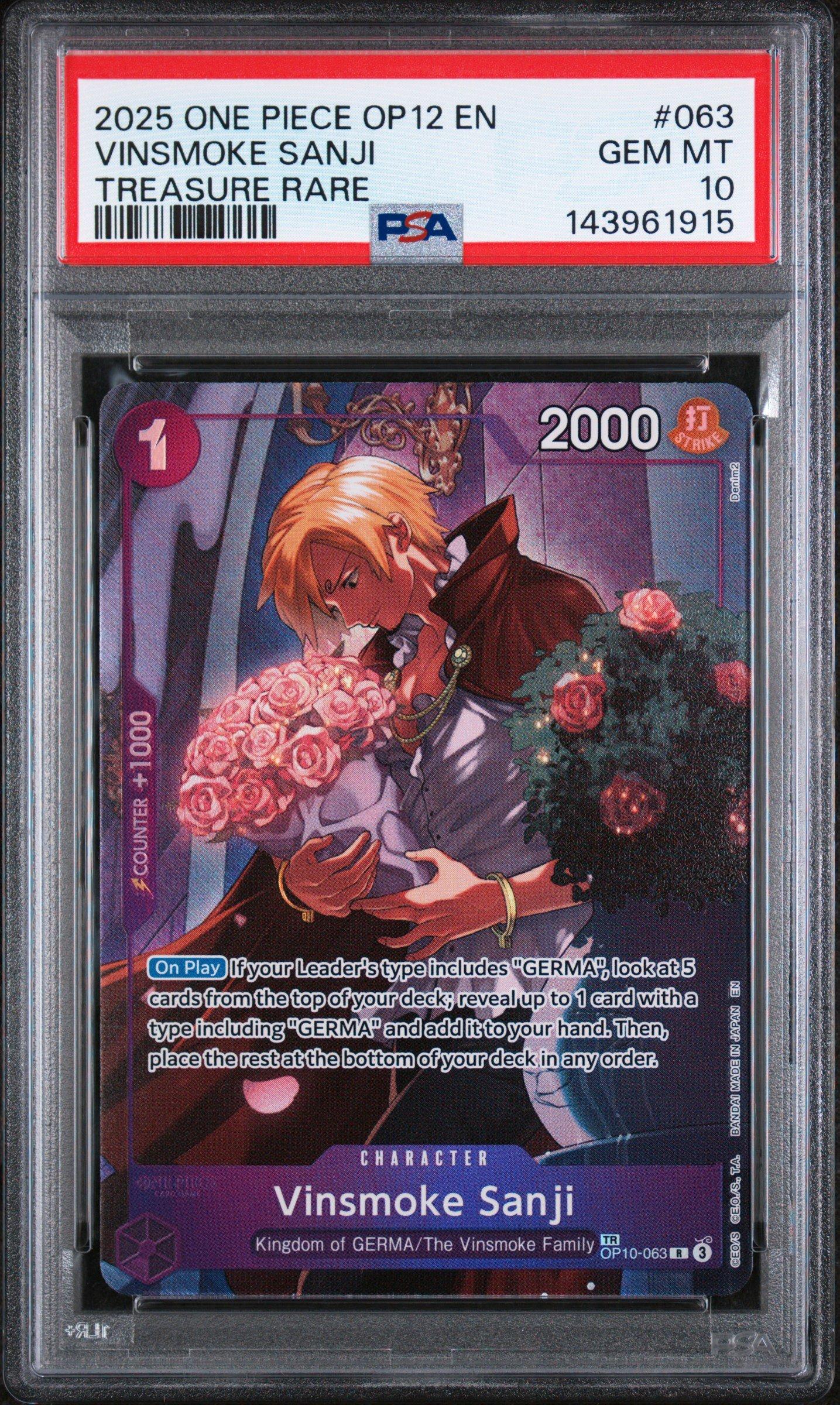 2025 One Piece Op12-legacy Of The Master 063 Vinsmoke Sanji