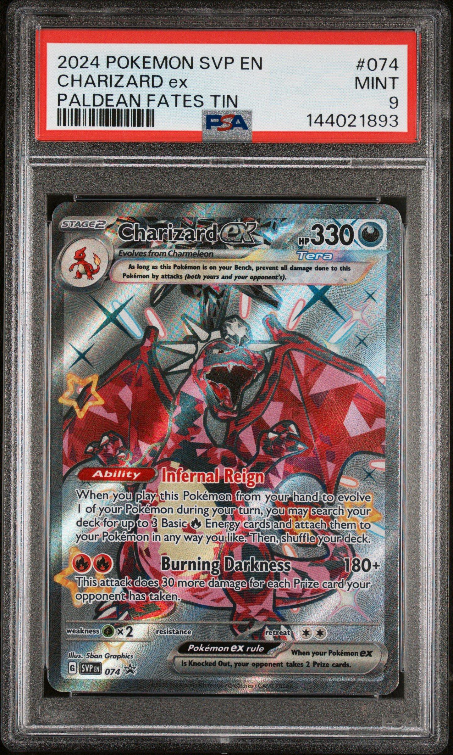 2024 Pokemon Svp En-sv Black Star Promo 074 Charizard Ex Paldean
