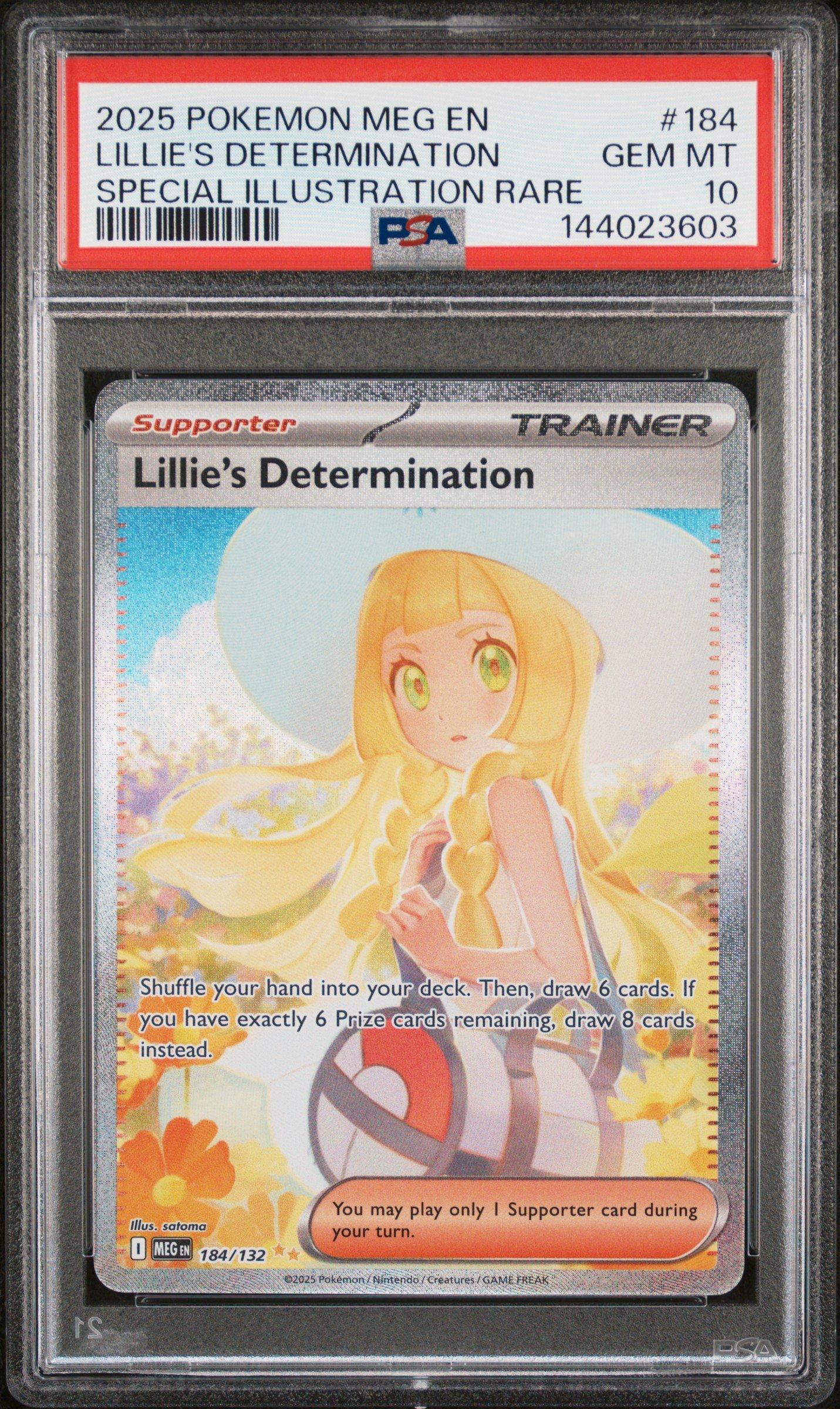 2025 Pokemon Meg En-mega Evolution 184 Lillie's Determination