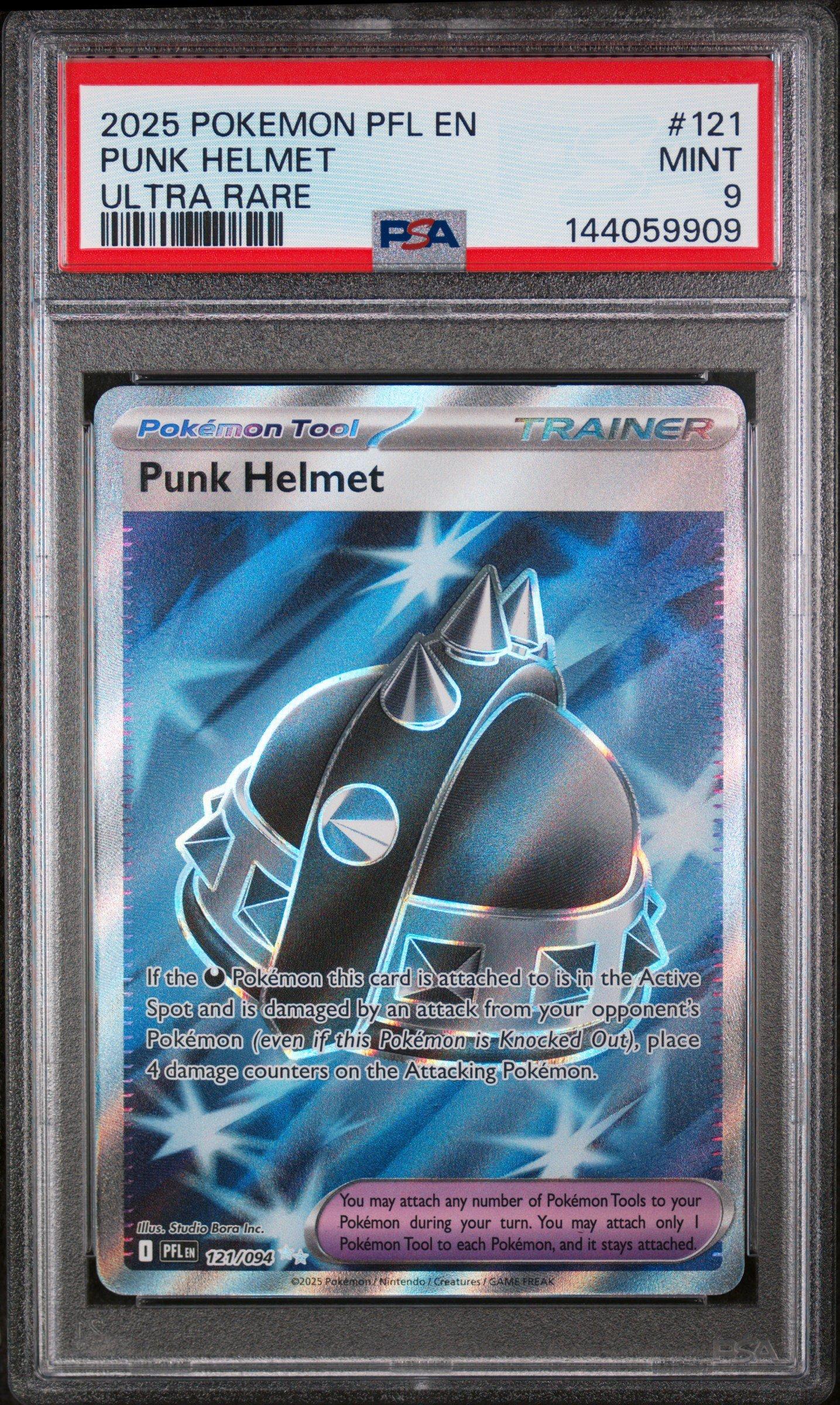 2025 Pokemon Pfl En-phantasmal Flames 121 Punk Helmet Ultra Rare