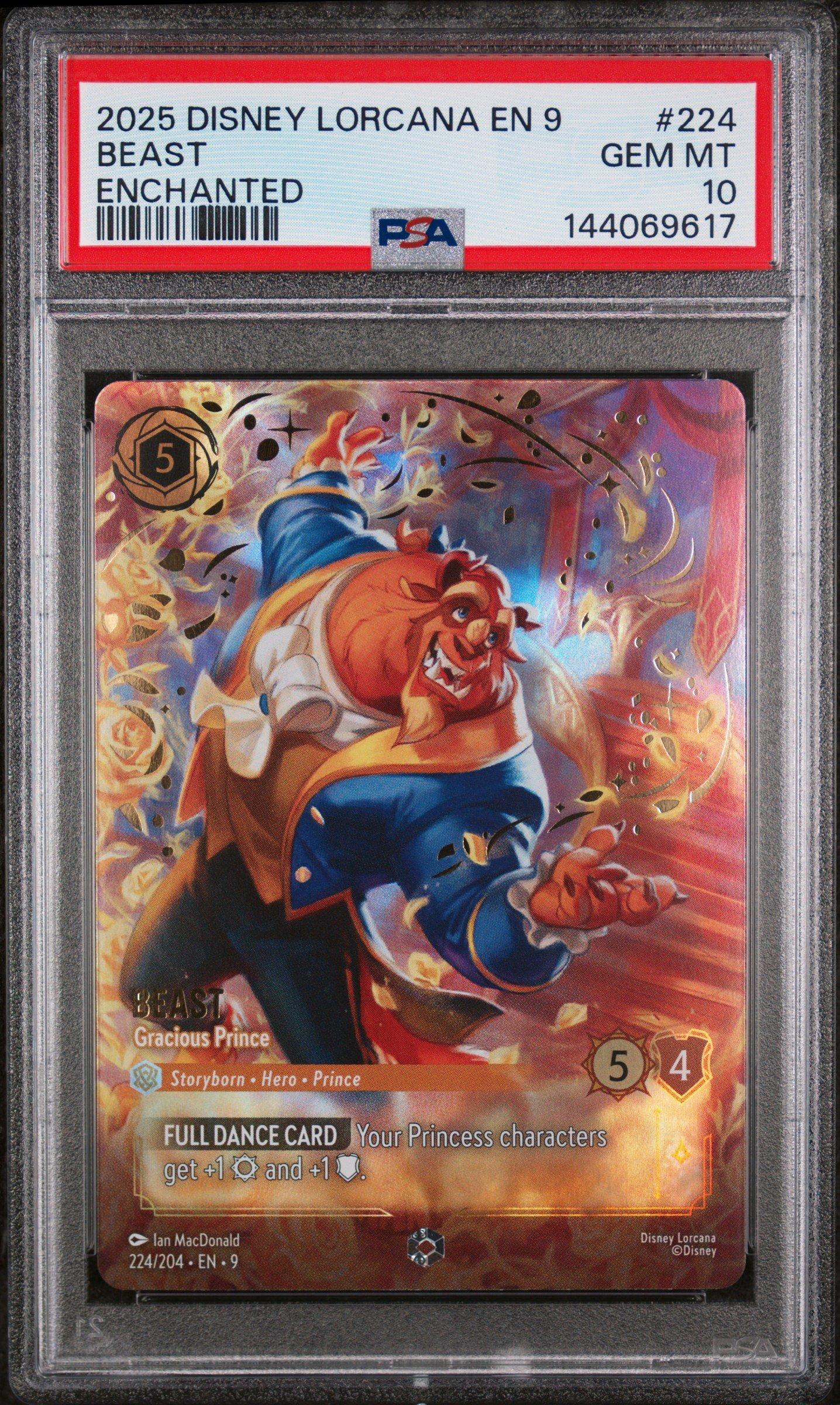 2025 Disney Lorcana En 9-fabled 224 Beast - Gracious Prince