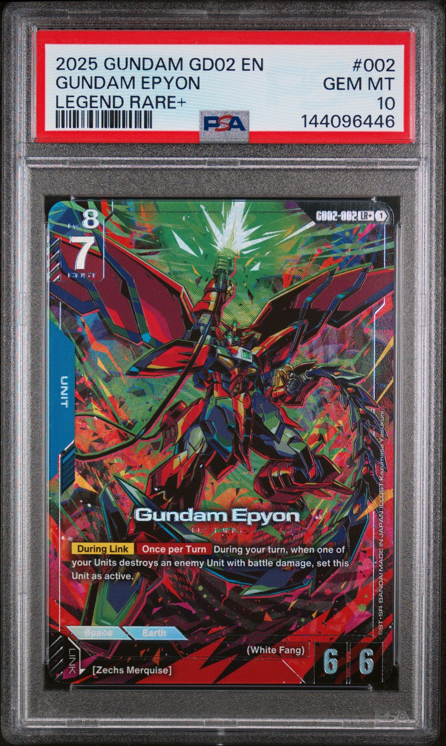 PSA10 ガンダムエピオン LEGEND RARE+2264 2025 Gundam Dual Impact 002 Gundam Epyon Legend Rare+ PSA 10