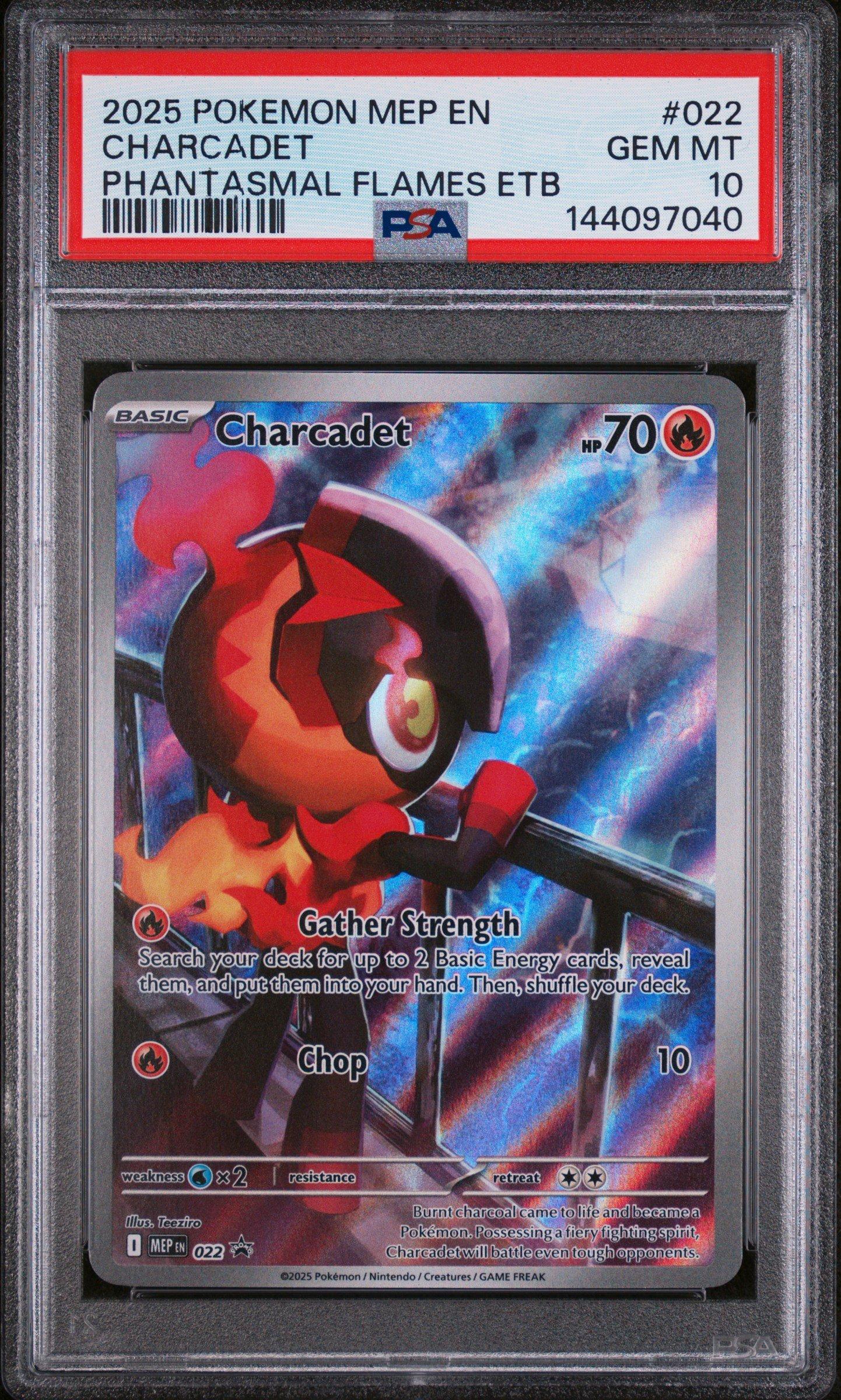 2025 Pokemon Mep En-me Black Star Promo 022 Charcadet Phantasmal