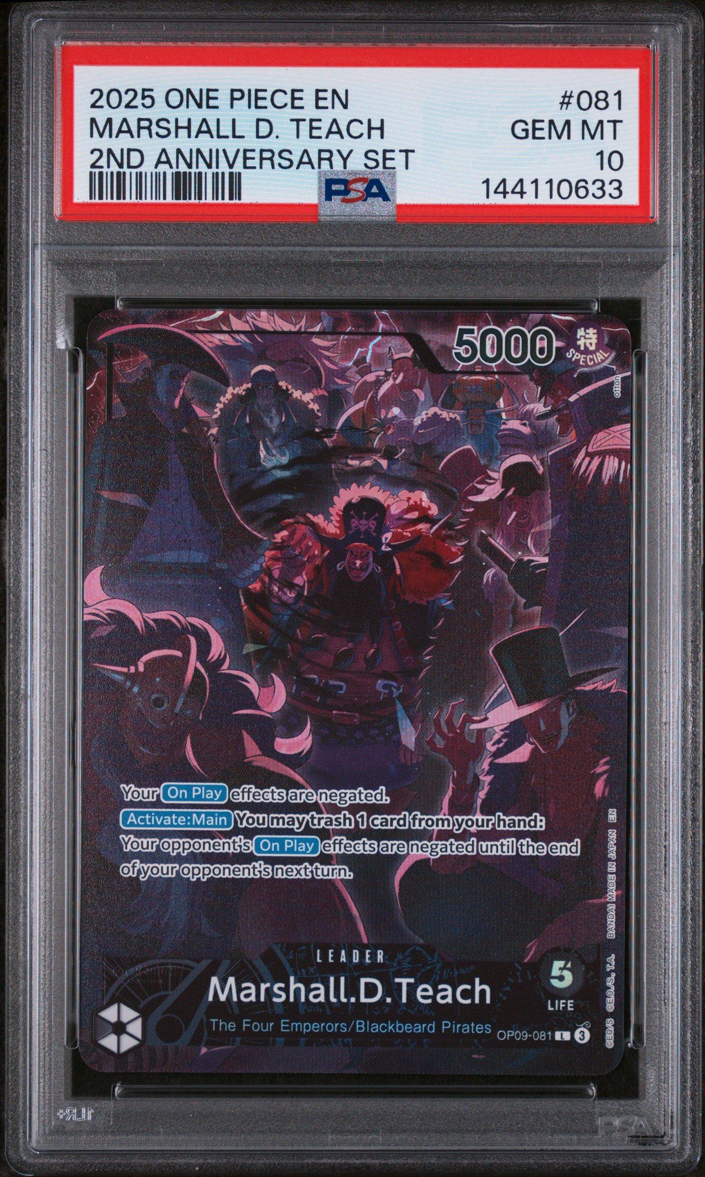 2025 One Piece English Version 2nd Anniversary Set 081 Marshall D