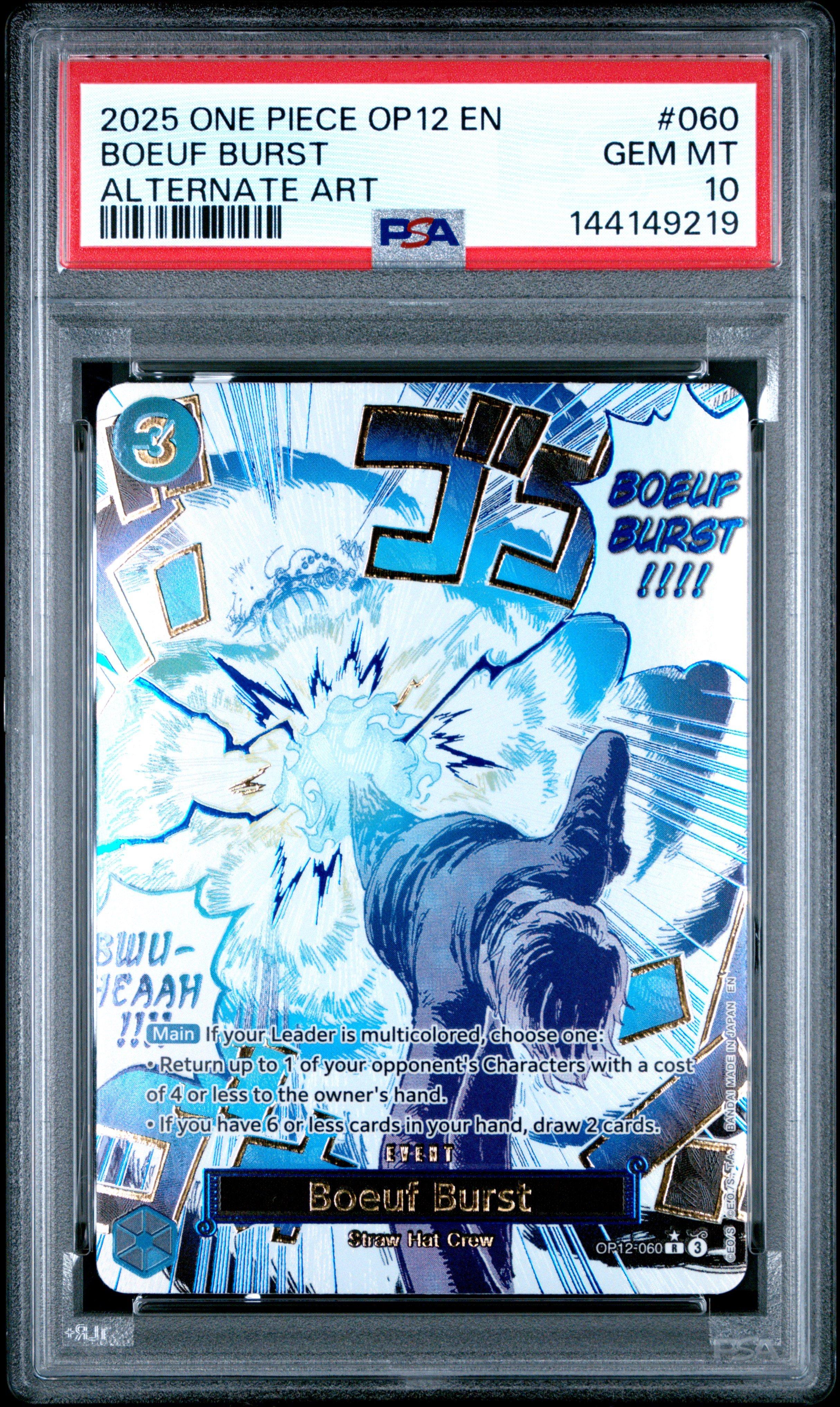 2025 One Piece Op12-legacy Of The Master 060 Boeuf Burst Alternate