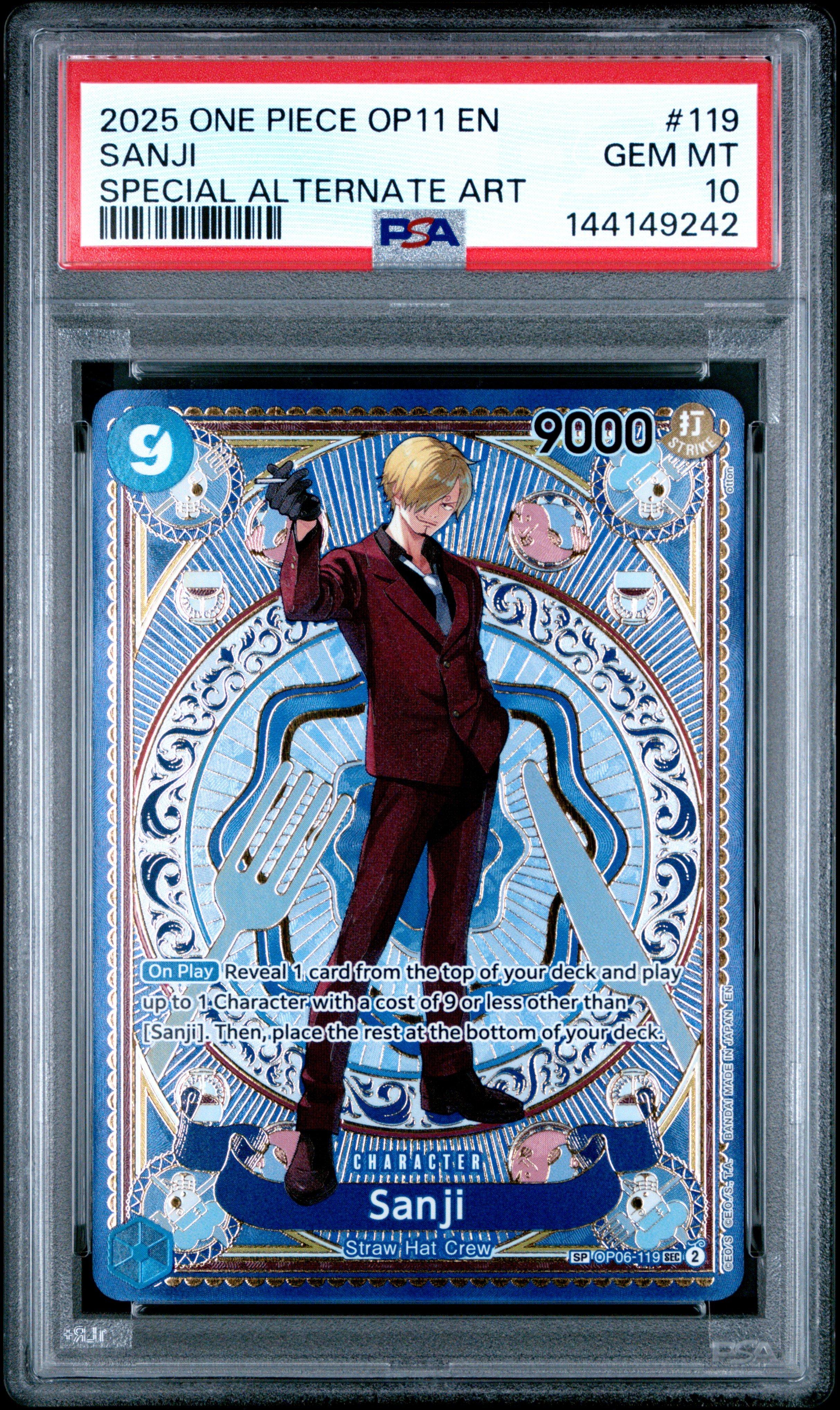 2025 One Piece Op11-a Fist Of Divine Speed 119 Sanji Special