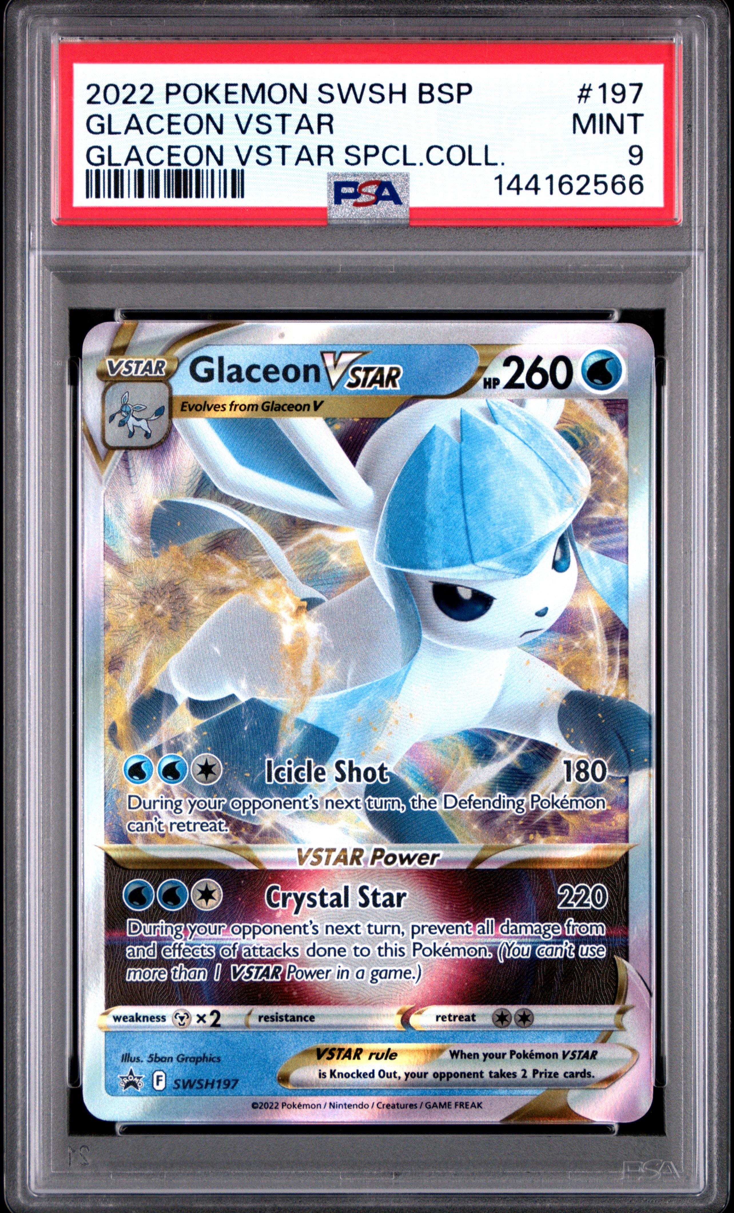 glaceon vstar pokemon card Crown Zenith GG40/GG70 PSA 10  TBC Games your opponent takes 2 Prize cards. Pokmon Glaceon VSTAR Crown Zenith