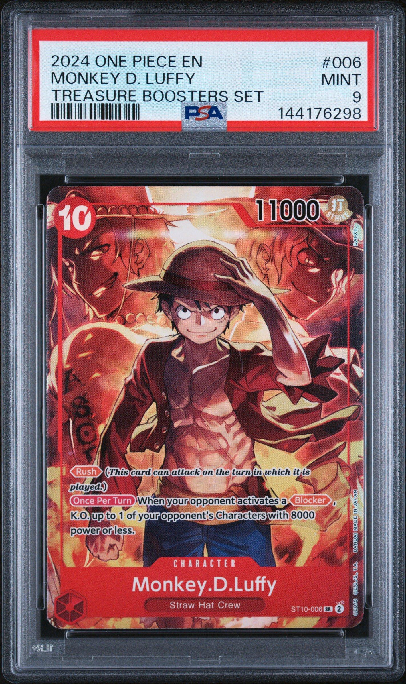 2024 One Piece Promos 006 Monkey D. Luffy Treasure Boosters Set