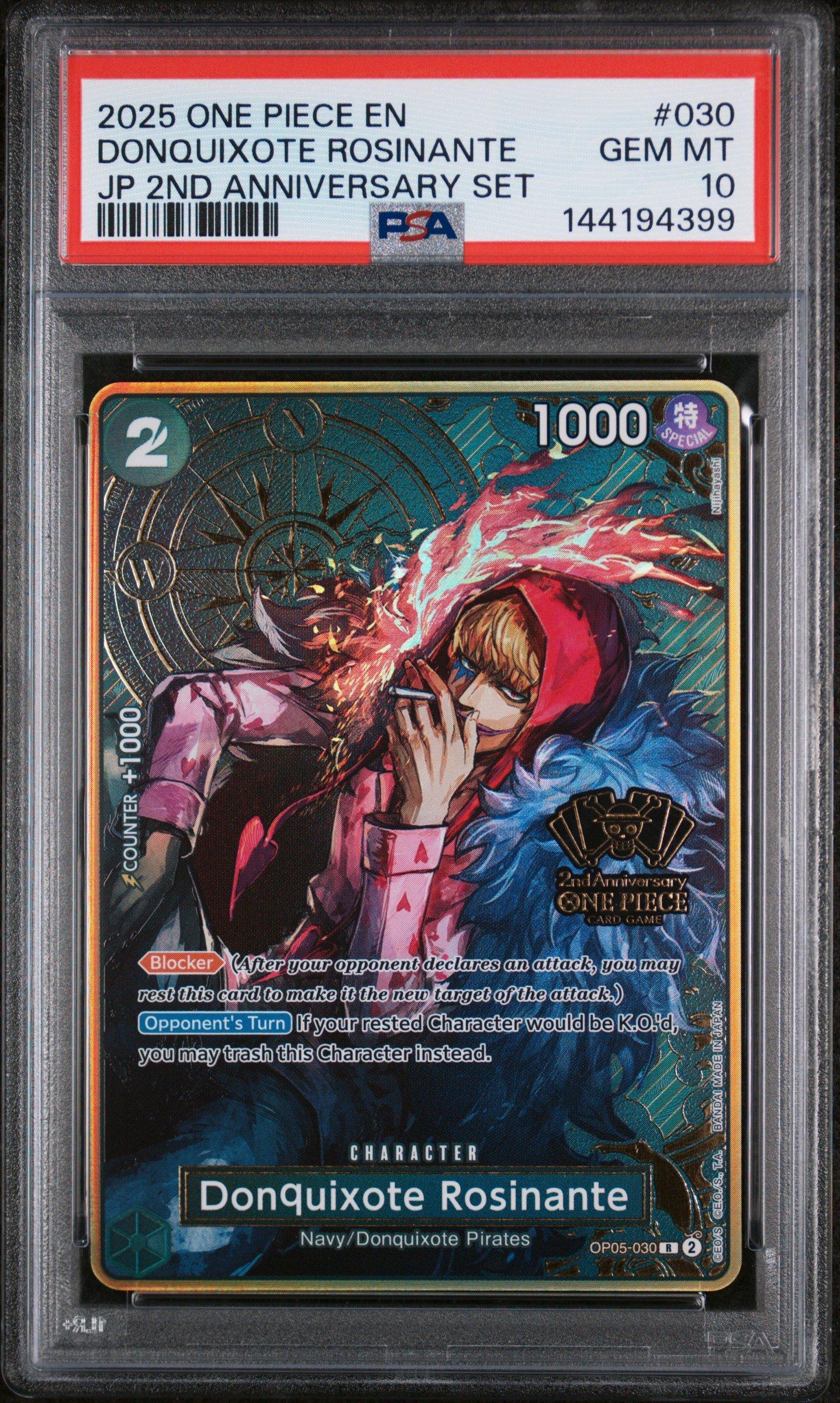 ロシナンテ 030 PSA10 2nd ANNIVERSARY SET 2025 One Piece Japanese 2nd Anniversary Set 030 Donquixote