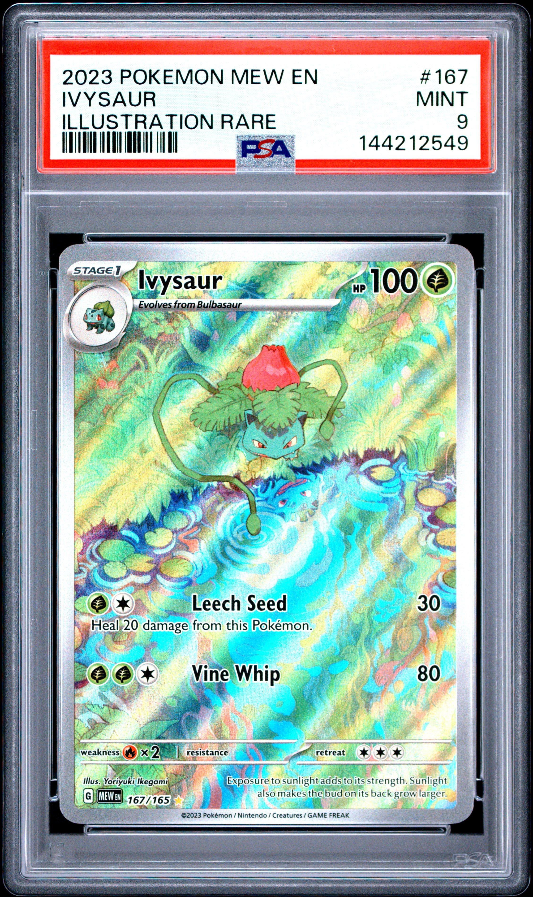 165 167 pokemon card Ivysaur 167/165 (Graded)