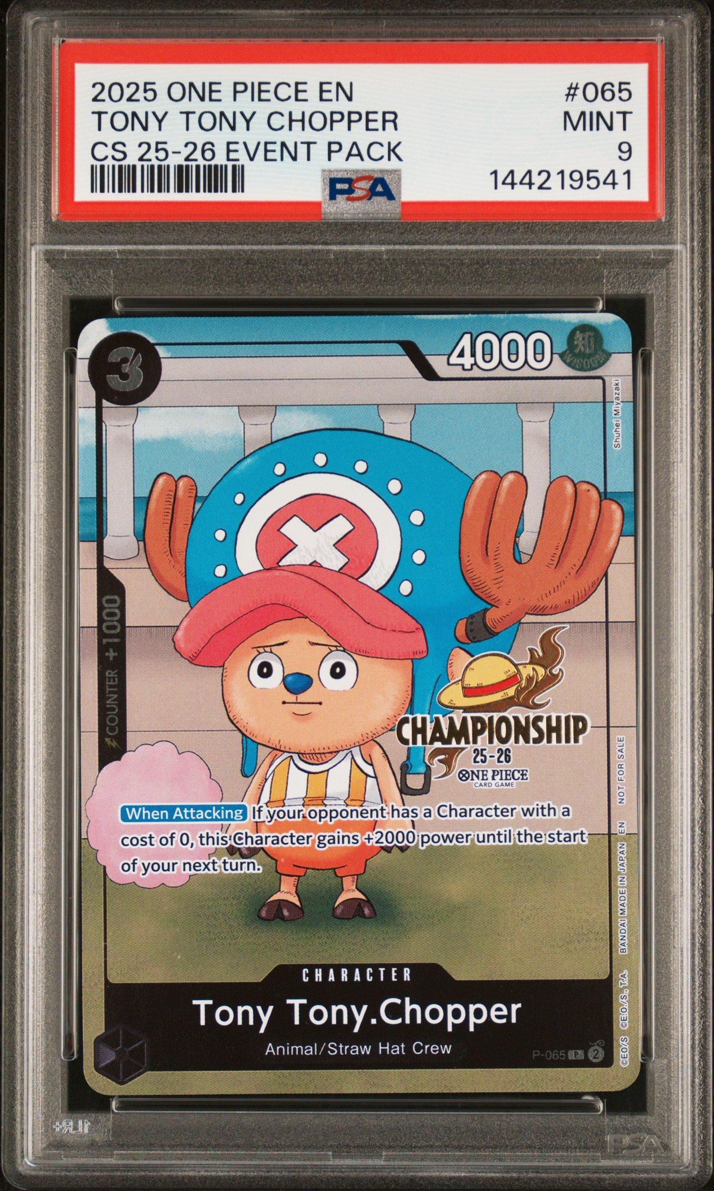 2025 One Piece Championship 2025-26 Event Pack 065 Tony Tony