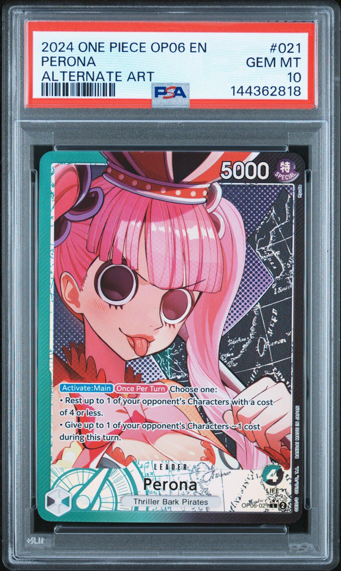 2024 One Piece Op06-wings Of The Captain 021 Perona Alternate Art