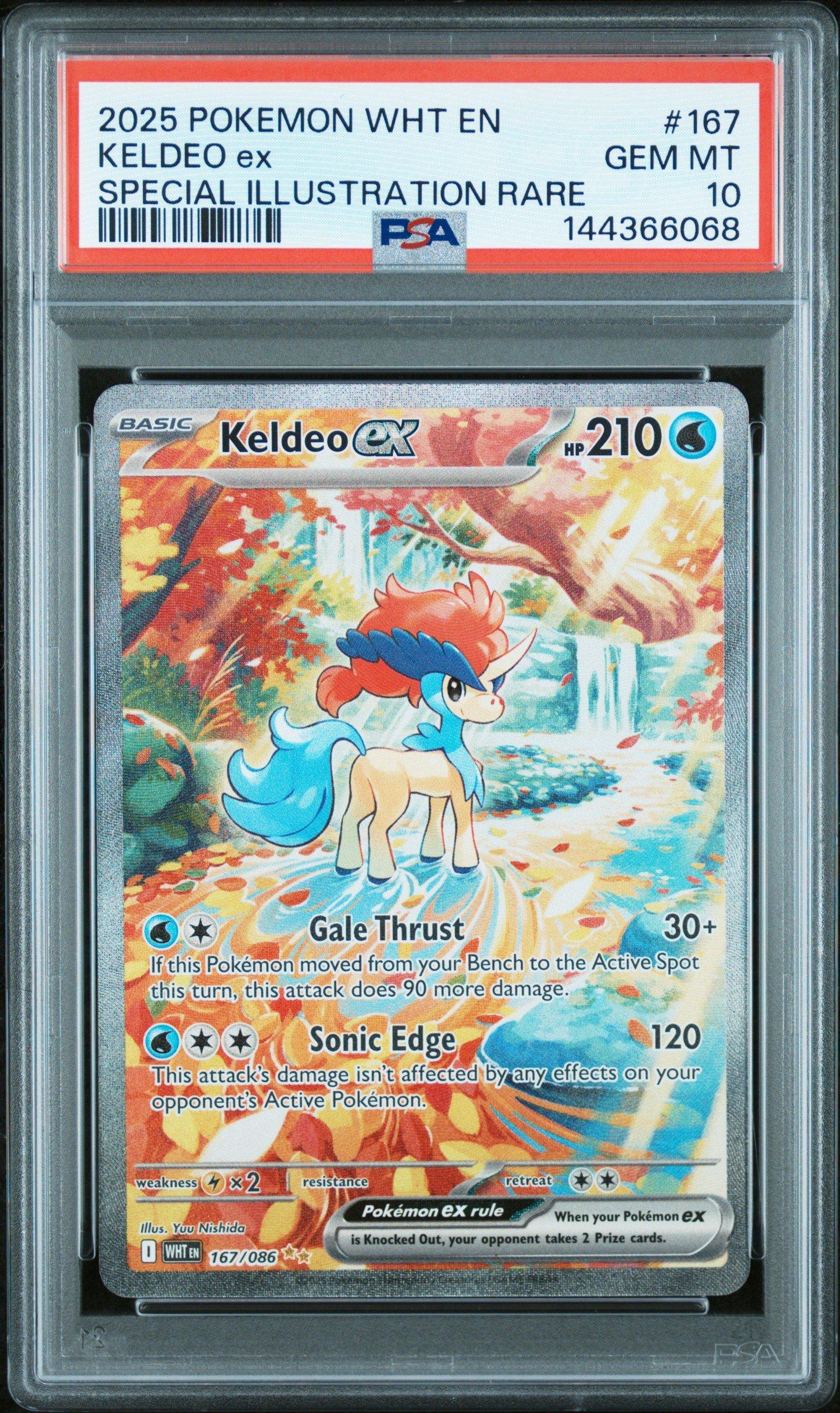 2025 Pokemon Wht En-white Flare 167 Keldeo Ex Special Illustration