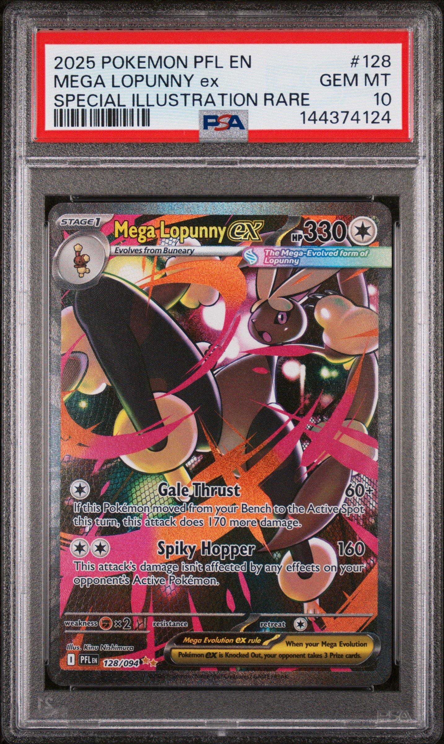 2025 Pokemon Pfl En-phantasmal Flames 128 Mega Lopunny Ex Special