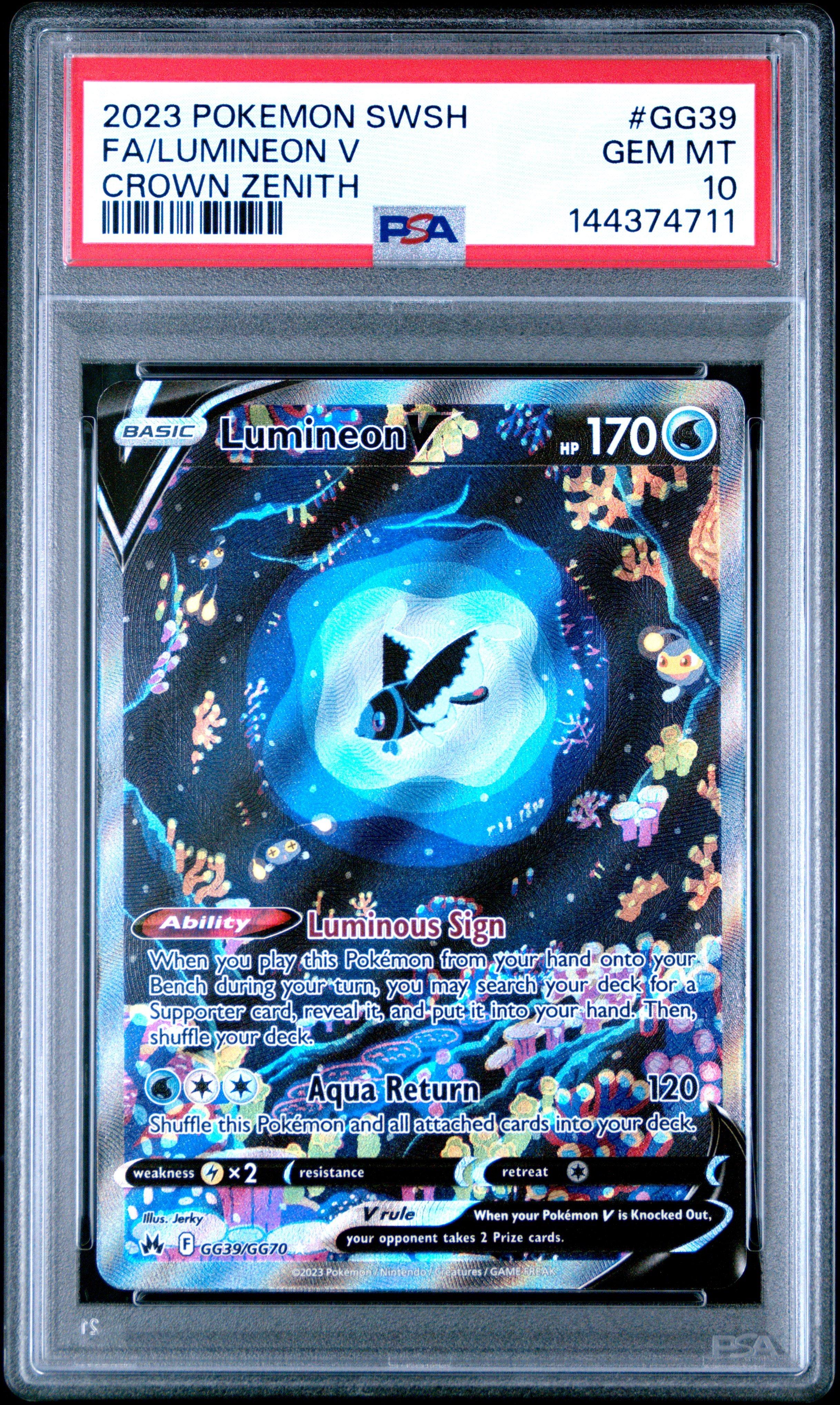 pokemon lumineon card V (Full Art) - SWSH09: Brilliant Stars [ULTRA RARE] Placeholder Image Provided Full Art/Lumineon V (156) 2022