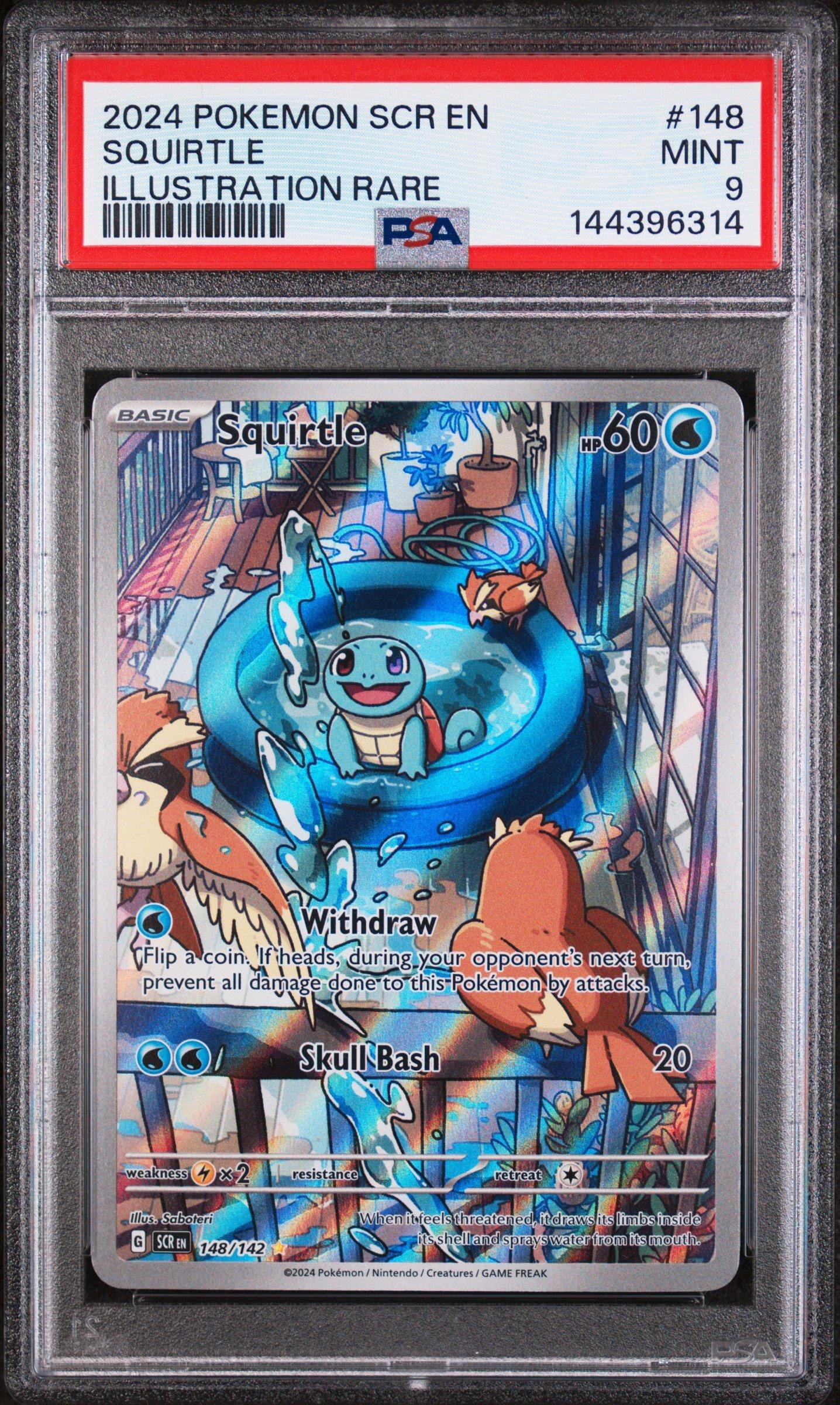 squirtle card pokemon Pokemon Squirtle 93/130 CGC 9 – Zapp! Comics main image 0