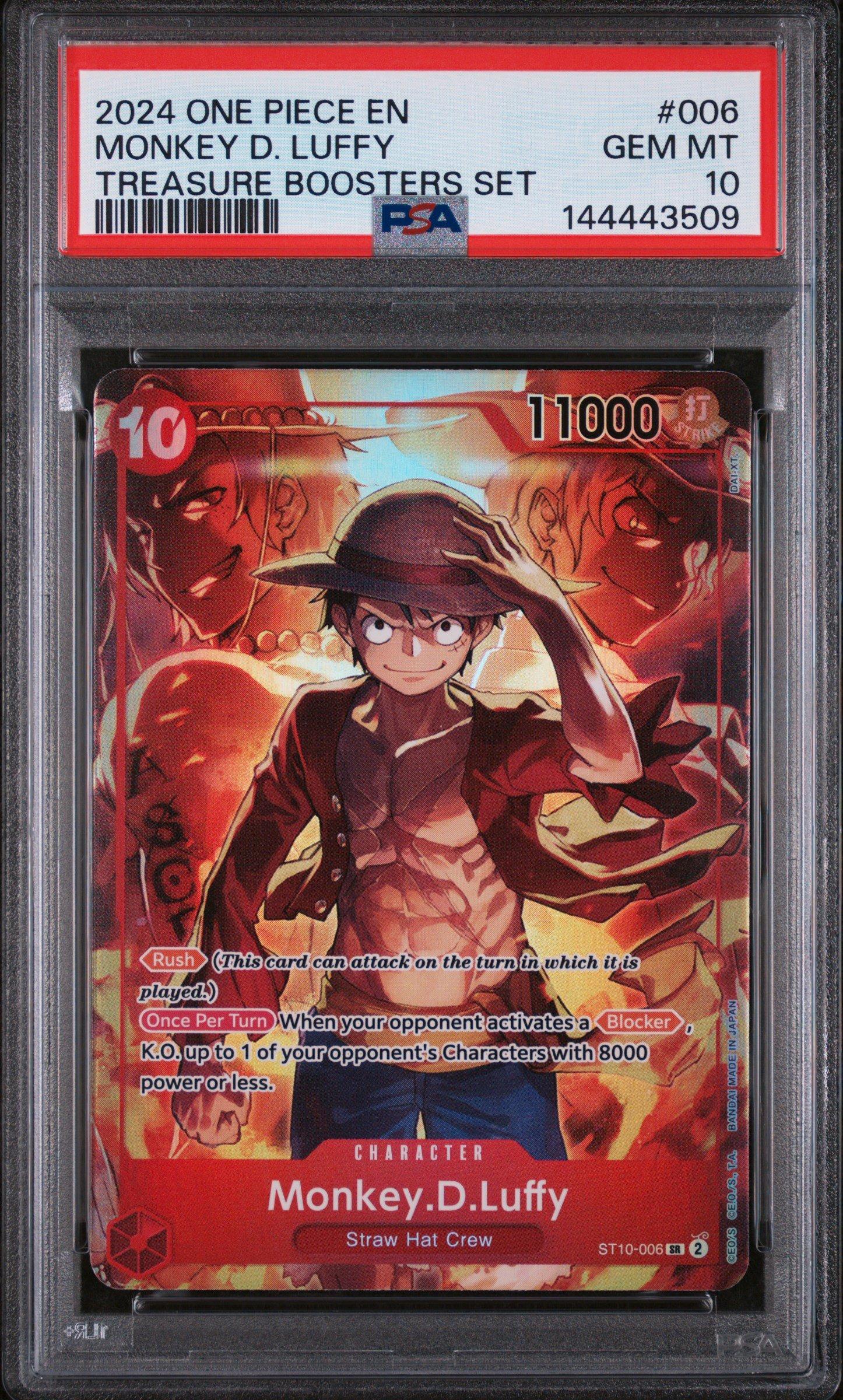 2024 One Piece Promos 006 Monkey D. Luffy Treasure Boosters Set