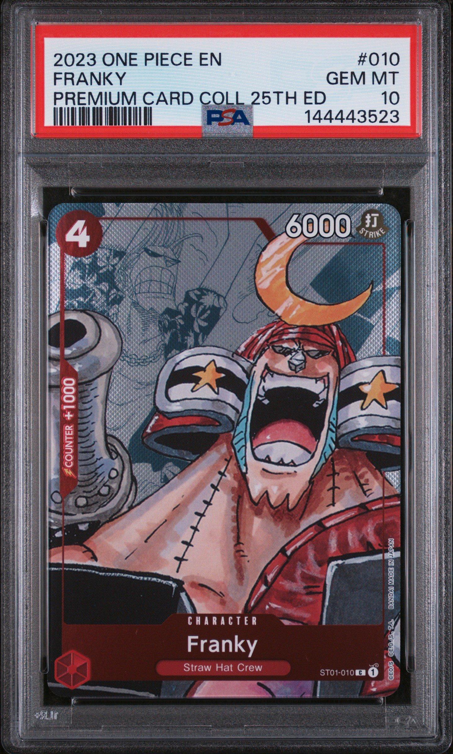 2023 One Piece Premium Card Collection 25th Edition 010 Franky PSA