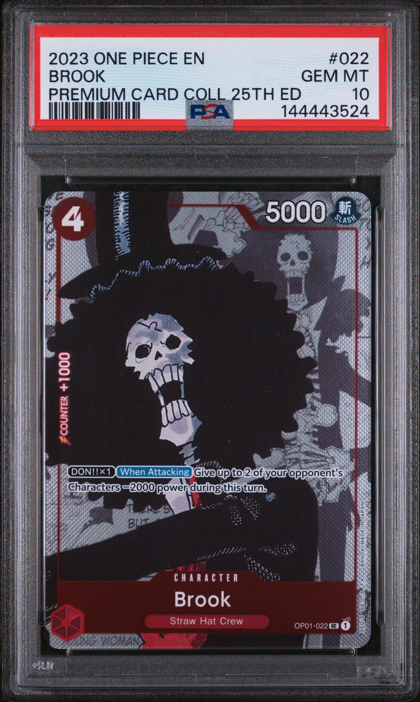 2023 One Piece Premium Card Collection 25th Edition 022 Brook PSA