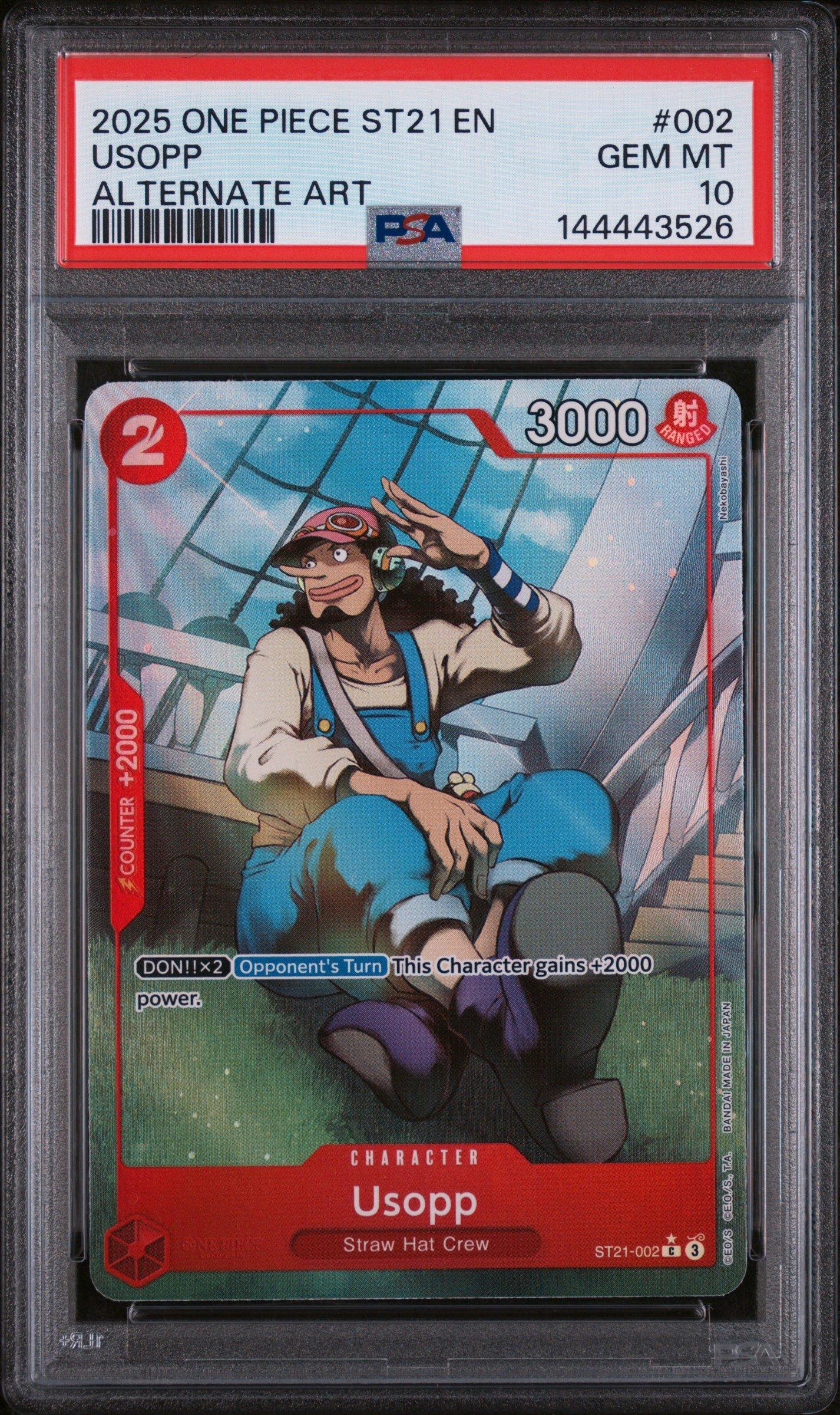 2025 One Piece Starter Deck St21-ex Gear 5 002 Usopp Alternate Art
