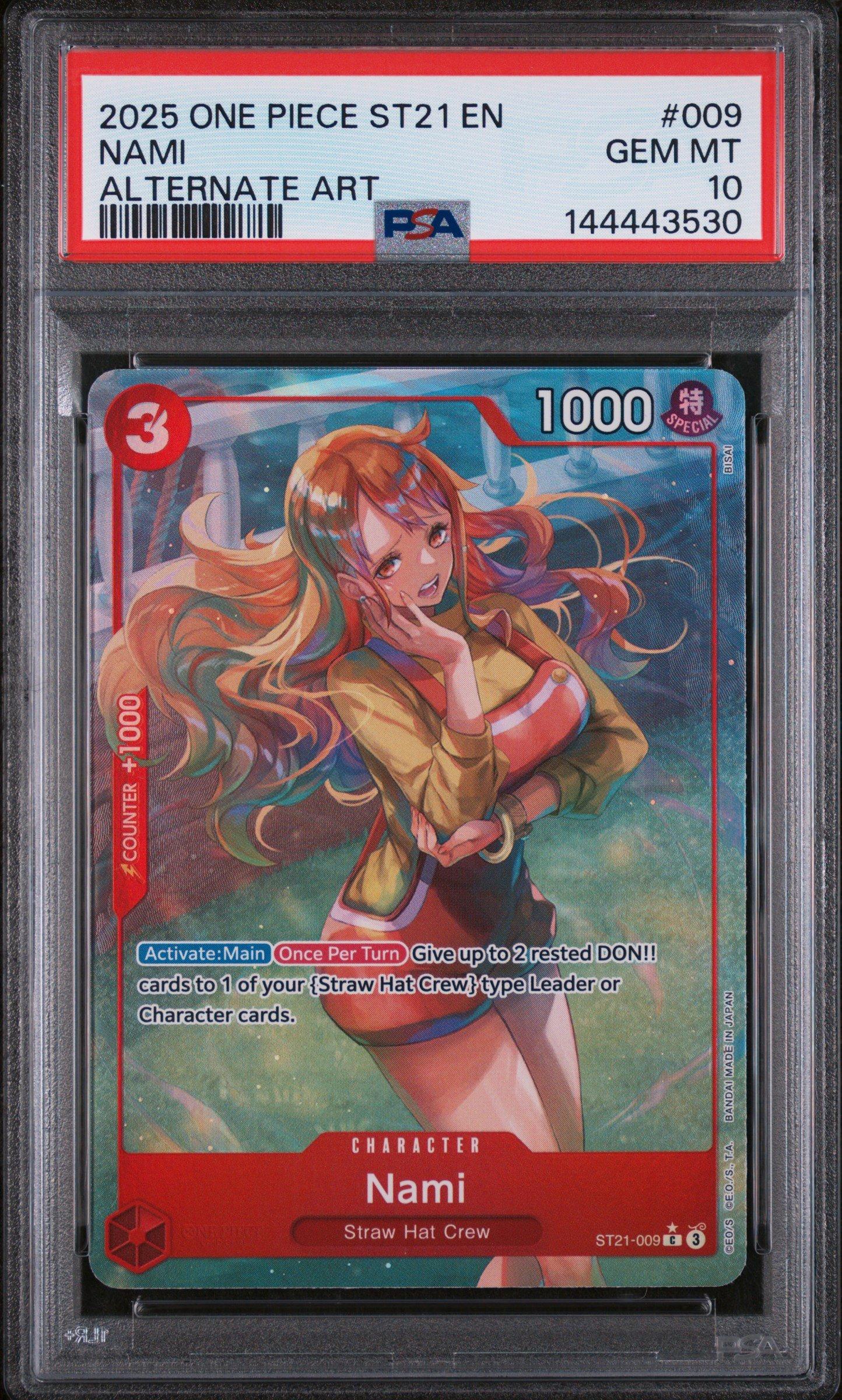 2025 One Piece Starter Deck St21-ex Gear 5 009 Nami Alternate Art
