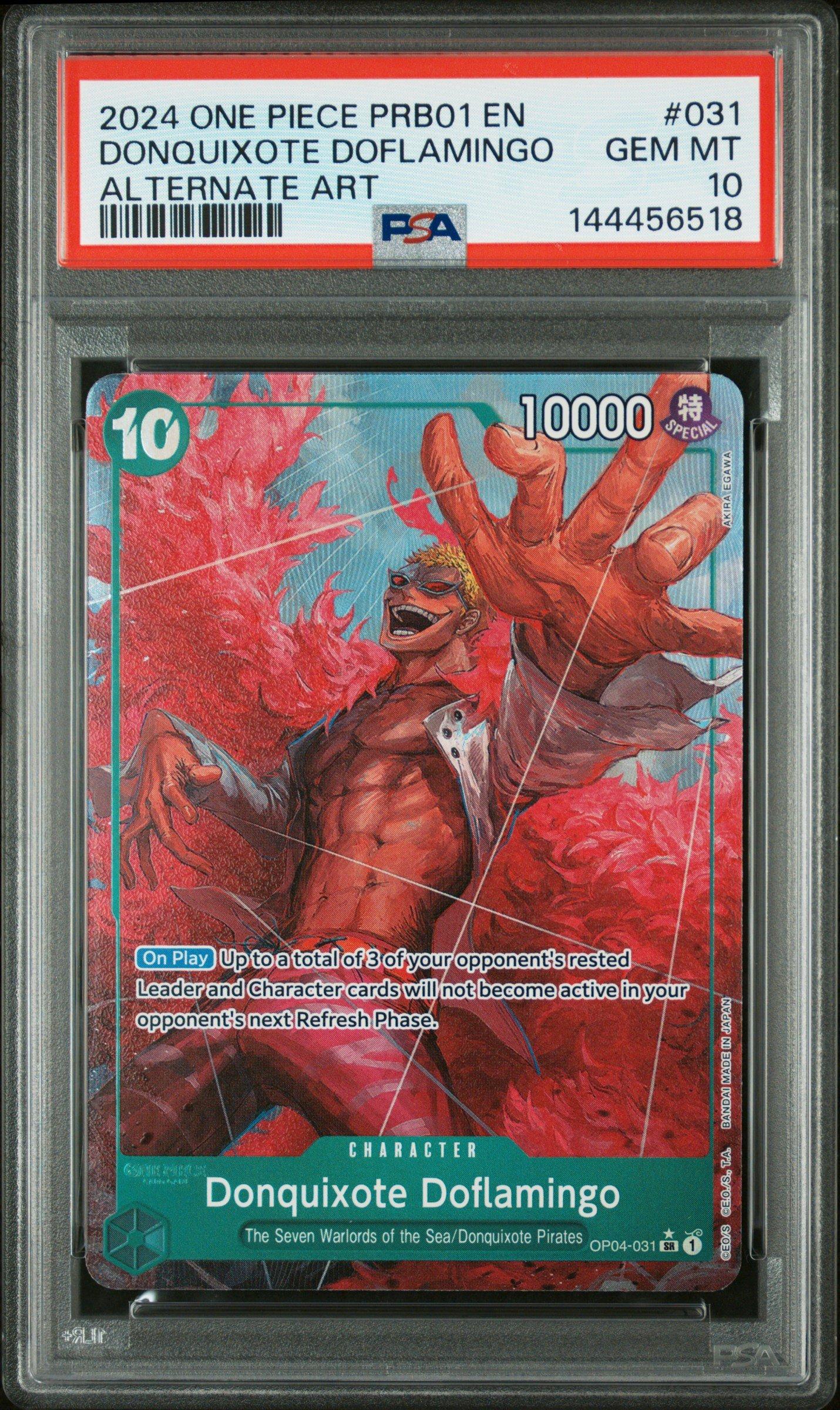 ワンピース カードゲーム 2024 ONE PIECE PRB01 JP DON!! CARD PSA9 2024 One Piece Prb01-premium Booster -one Piece Card The Best- 031