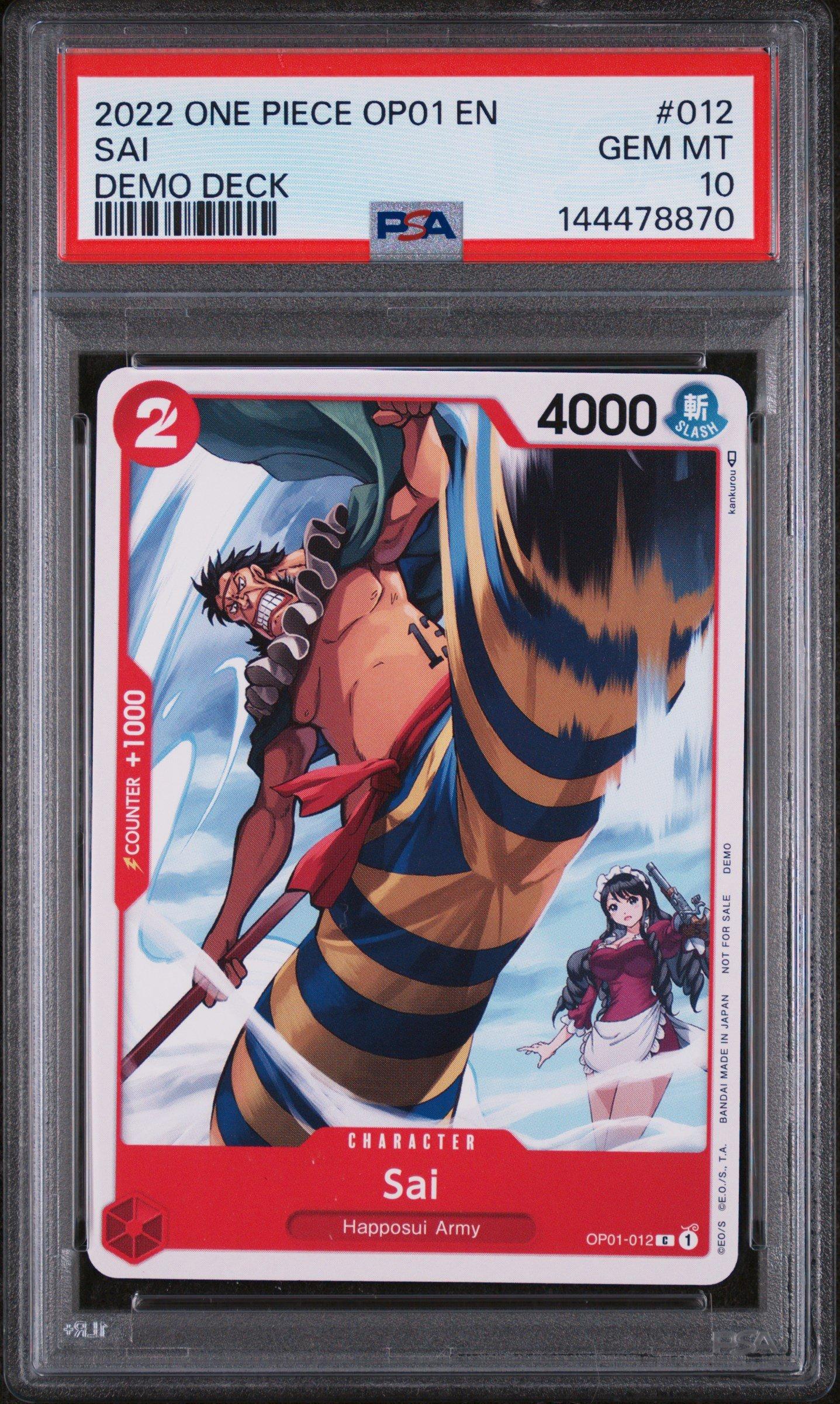 2023 One Piece Japanese Op06-wings Of The Captain 119 Sanji PSA 10