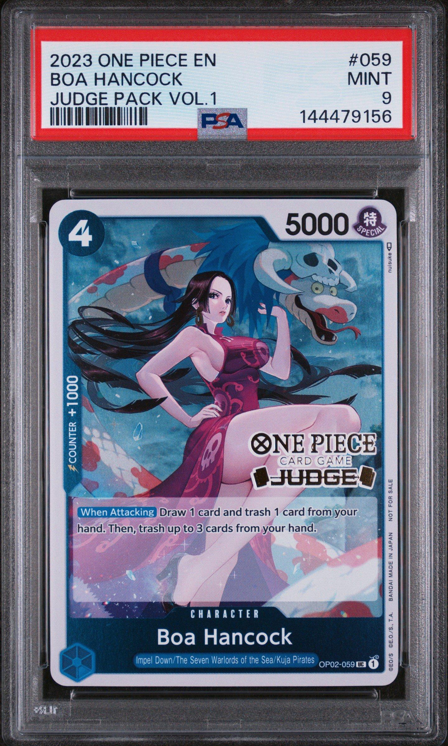 ボア・ハンコック ジャッジ 2023 One Piece Judge Pack Volume 1 059 Boa Hancock PSA 9 Graded